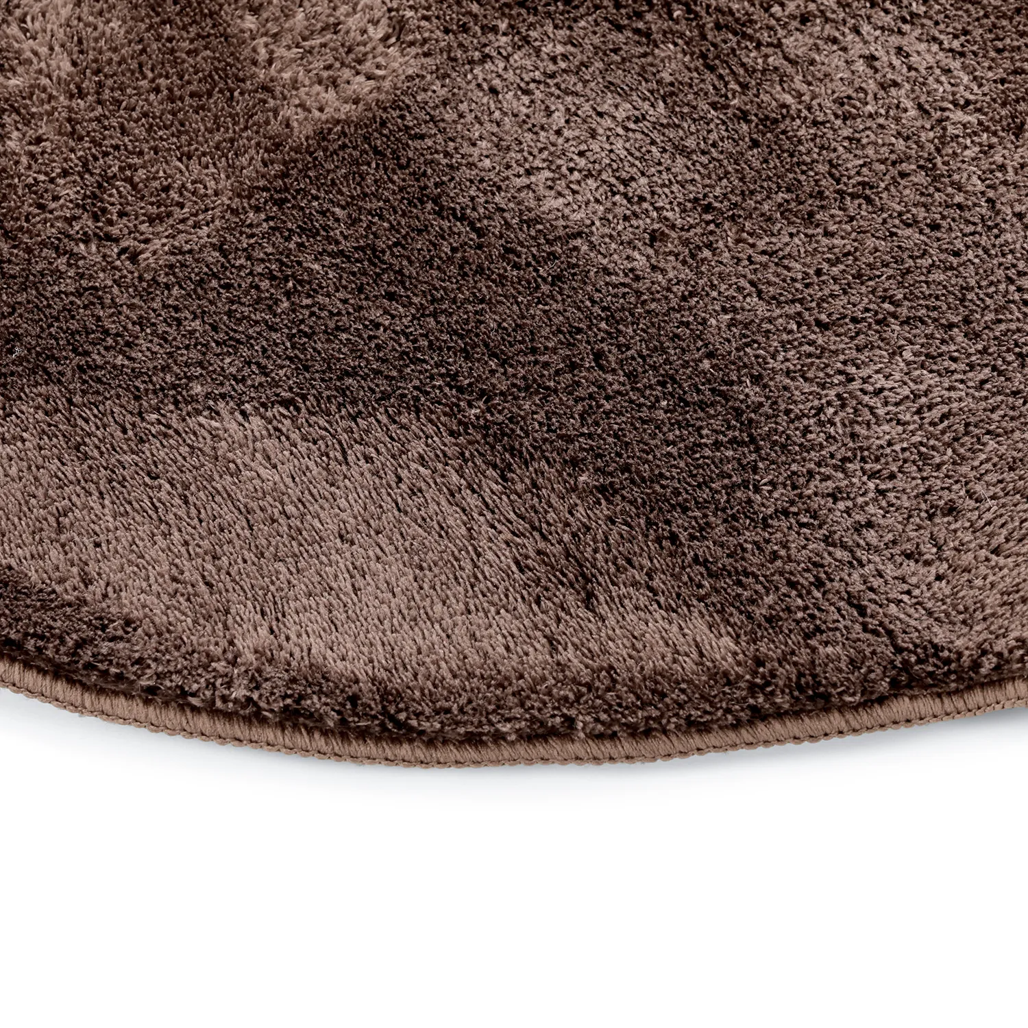 Hullámos Kerek Szőnyeg - Aranga Super Soft Fur (sötétbarna)