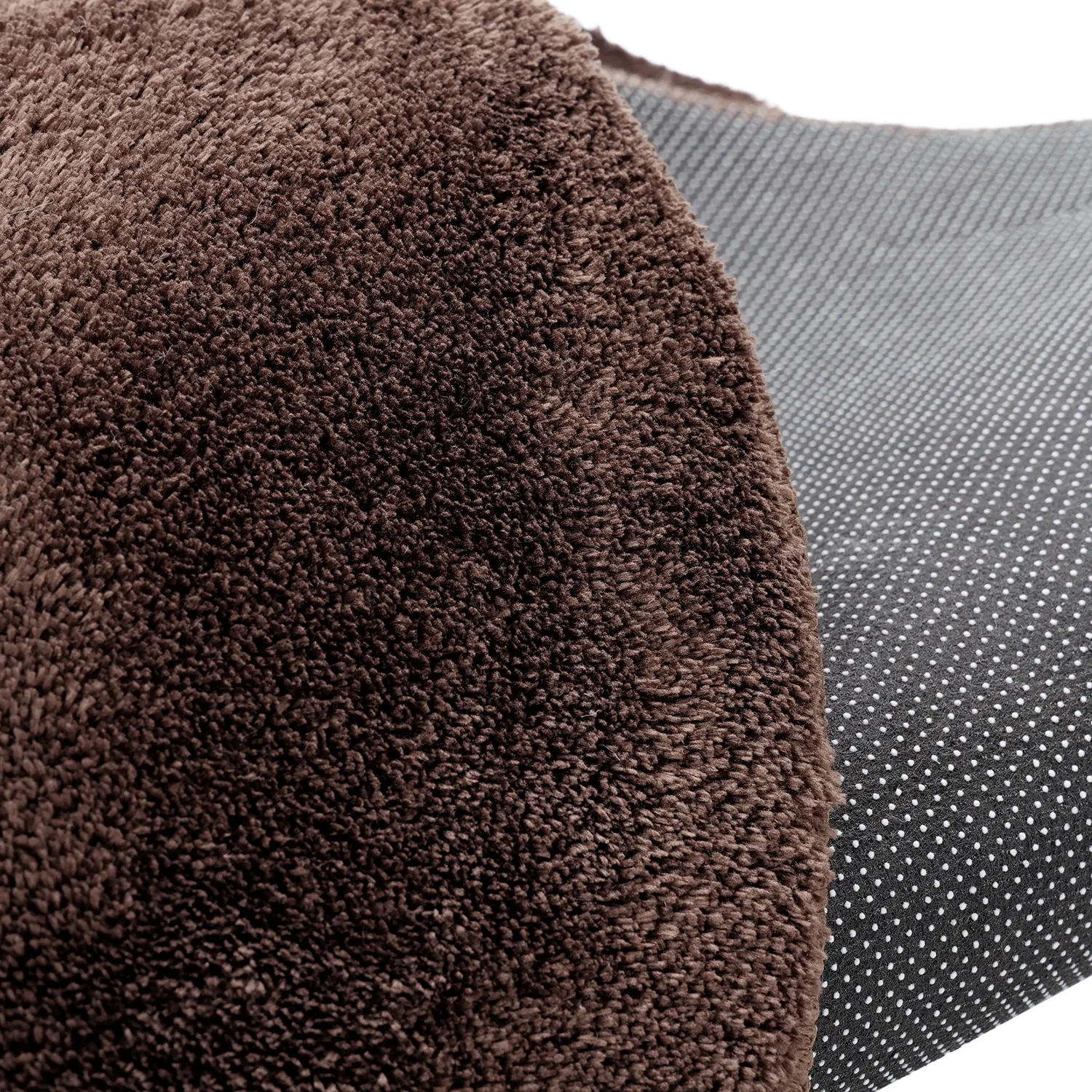 Hullámos Kerek Szőnyeg - Aranga Super Soft Fur (sötétbarna)