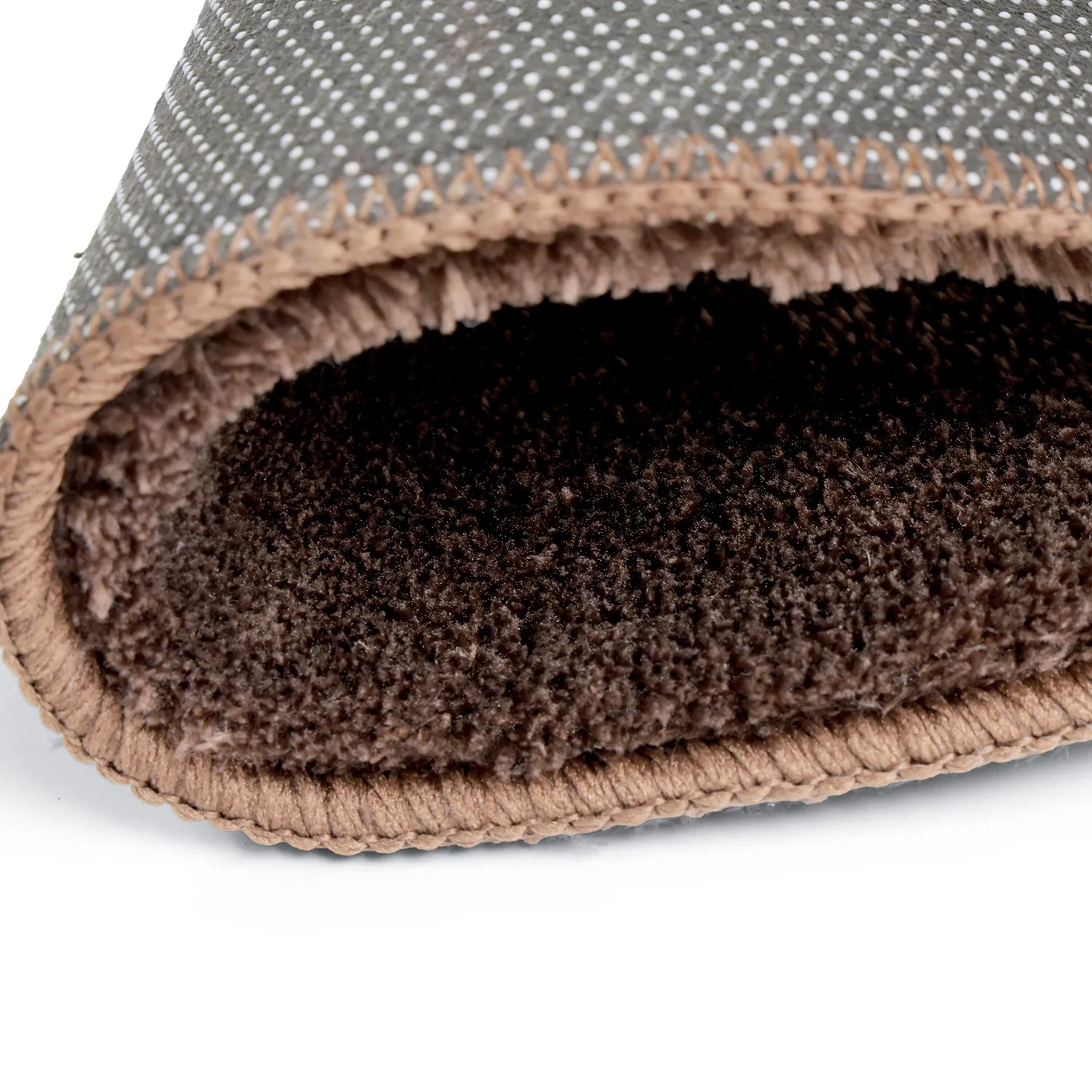 Hullámos Kerek Szőnyeg - Aranga Super Soft Fur (sötétbarna)