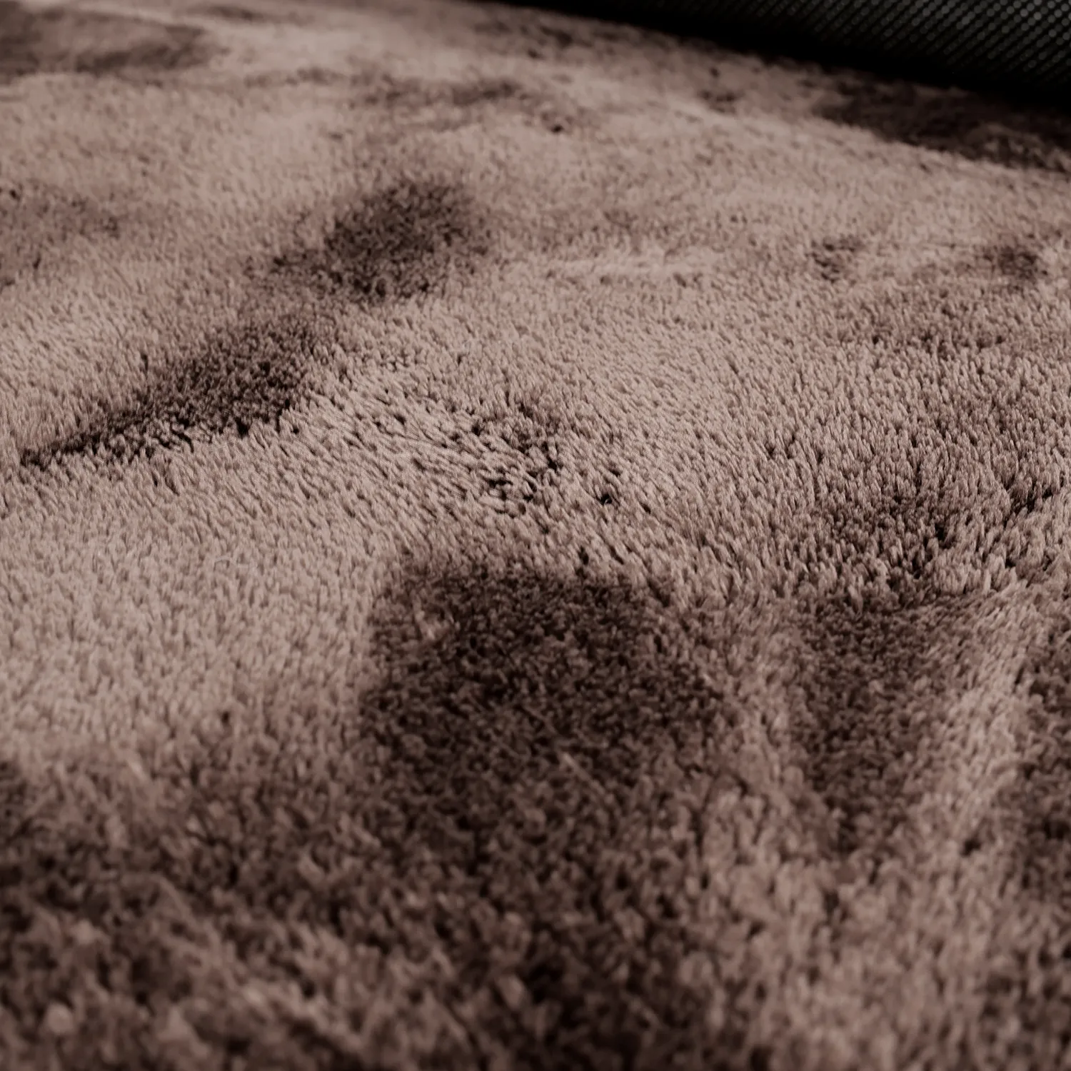 Hullámos Kerek Szőnyeg - Aranga Super Soft Fur (sötétbarna)