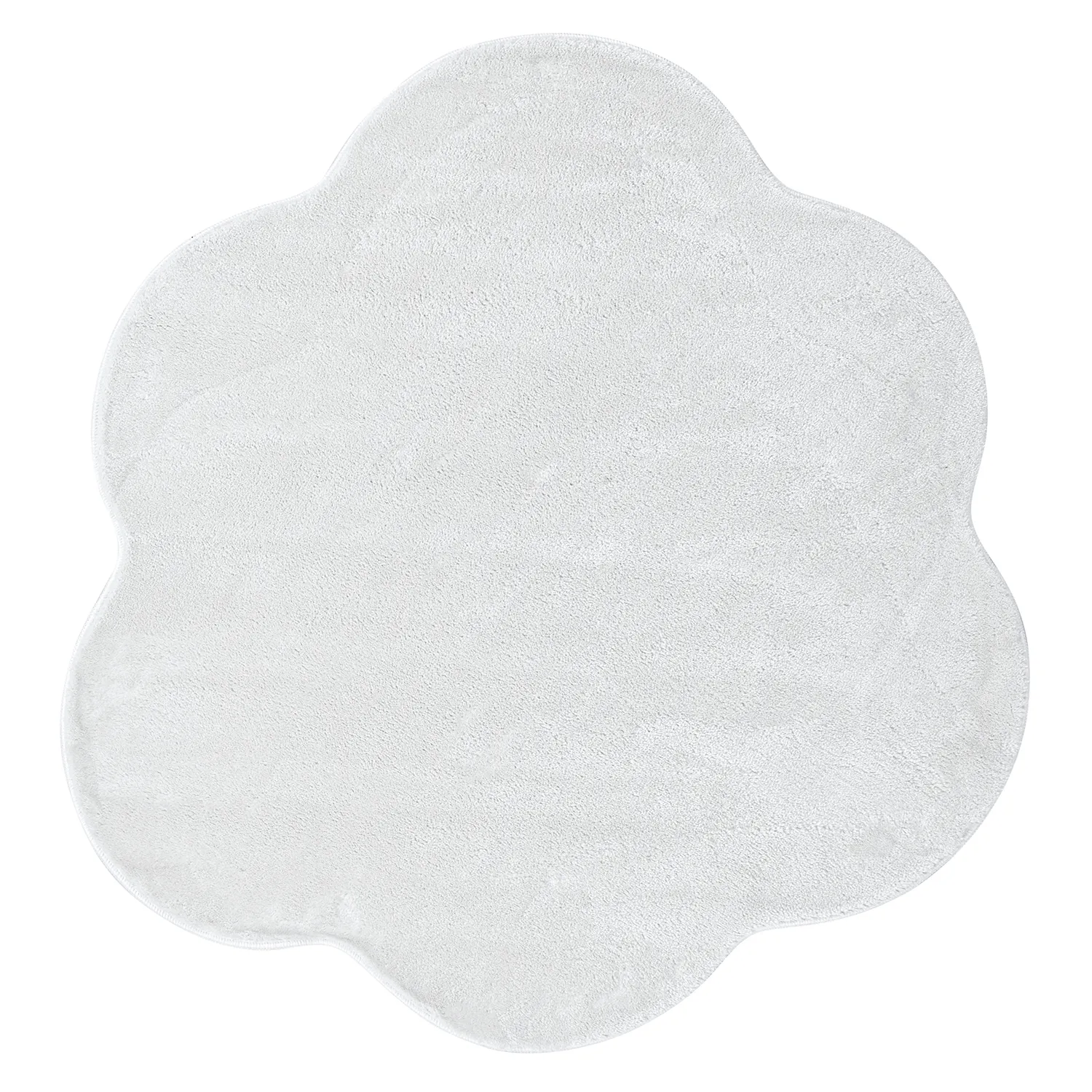 Hullámos Kerek Szőnyeg - Aranga Super Soft Fur (fehér)