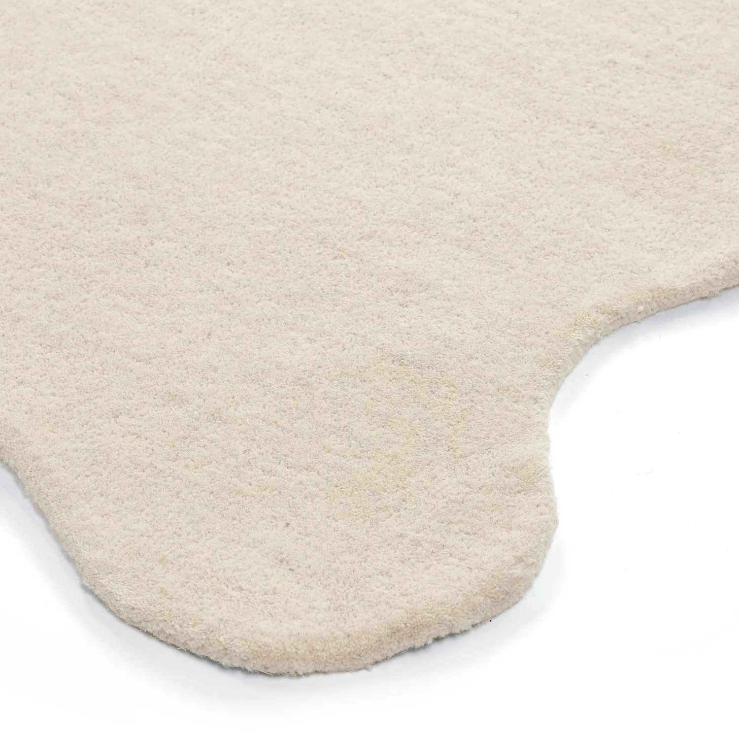 Hullámos gyapjúszőnyeg - Diu Hand Tufted Wool Premium (krém)