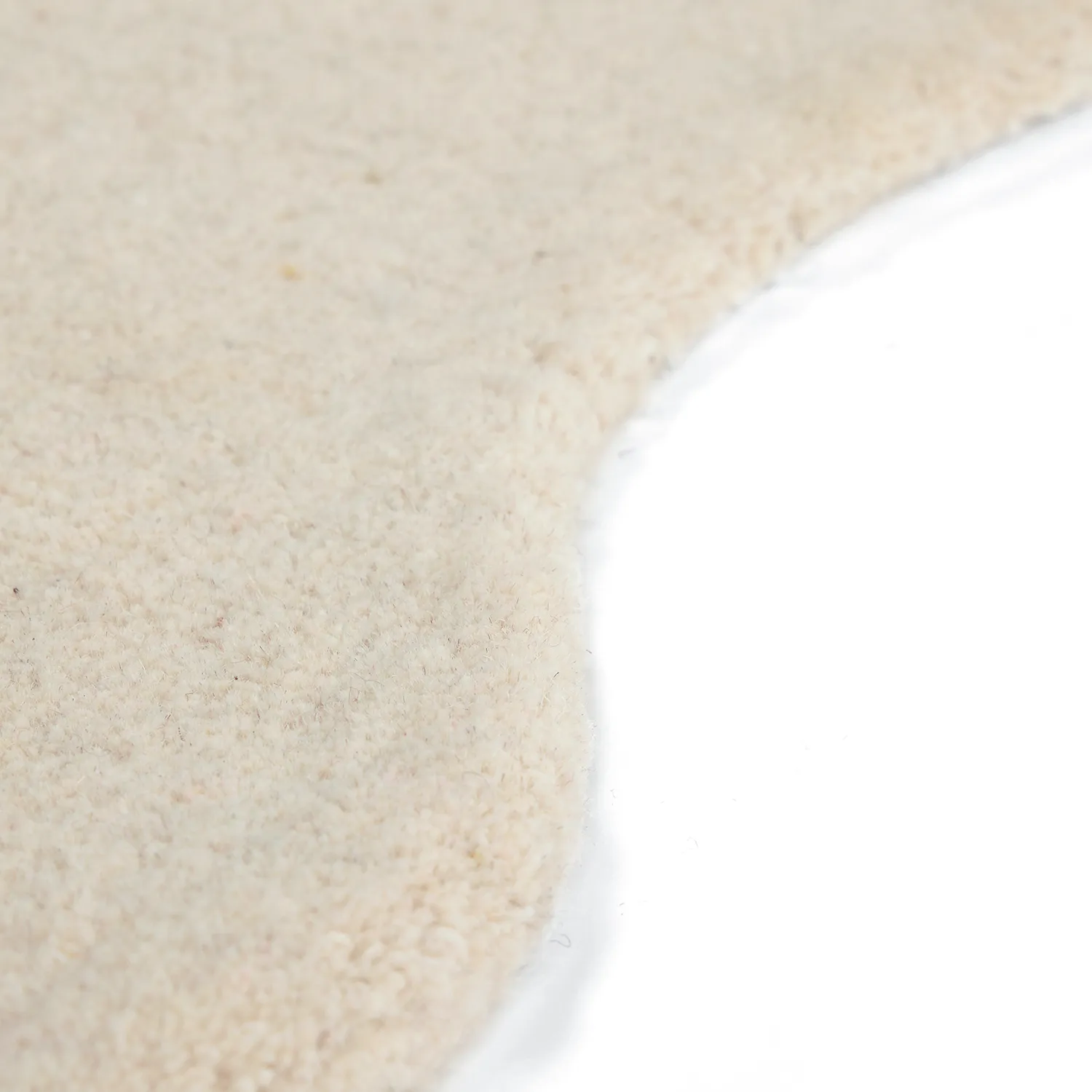 Hullámos gyapjúszőnyeg - Diu Hand Tufted Wool Premium (krém)