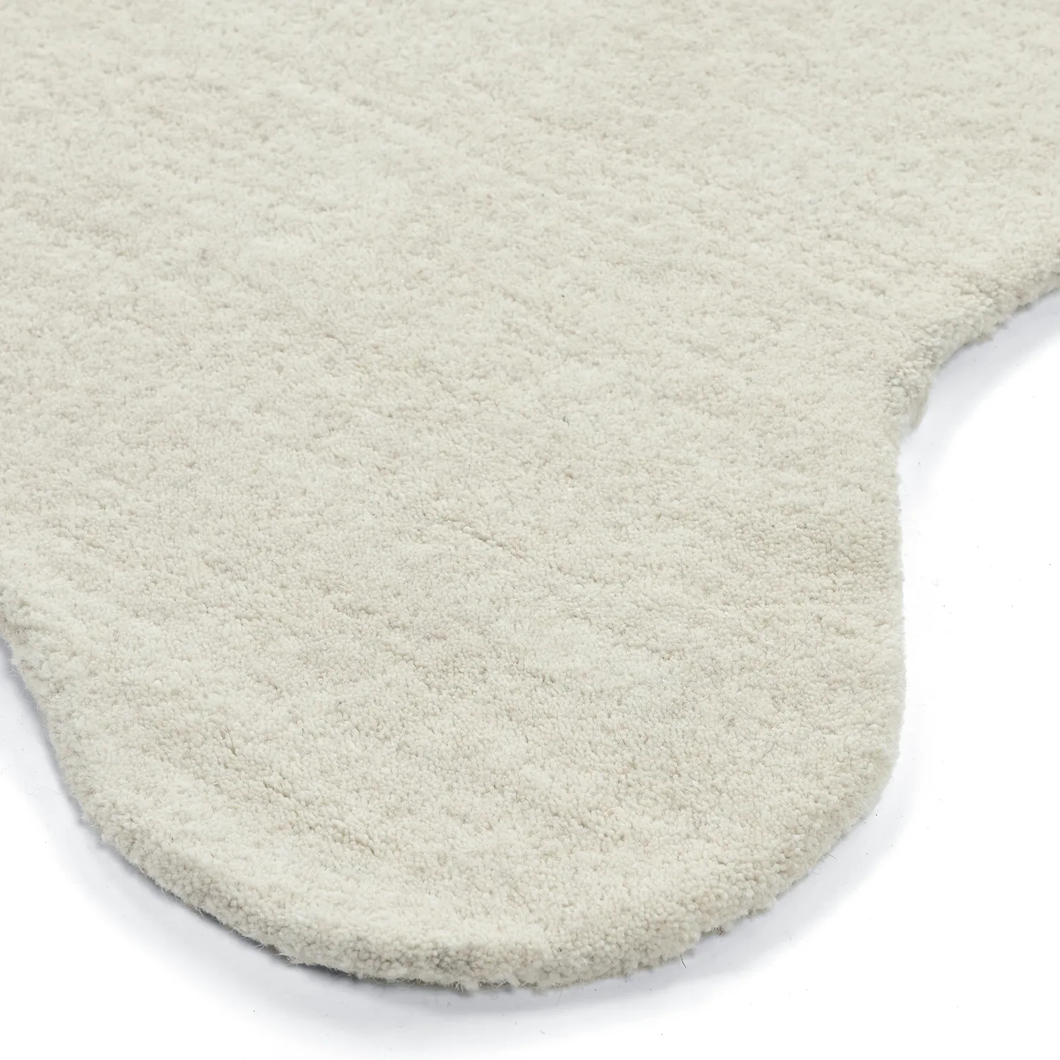 Hullámos gyapjúszőnyeg - Diu Hand Tufted Wool Premium (fehér)