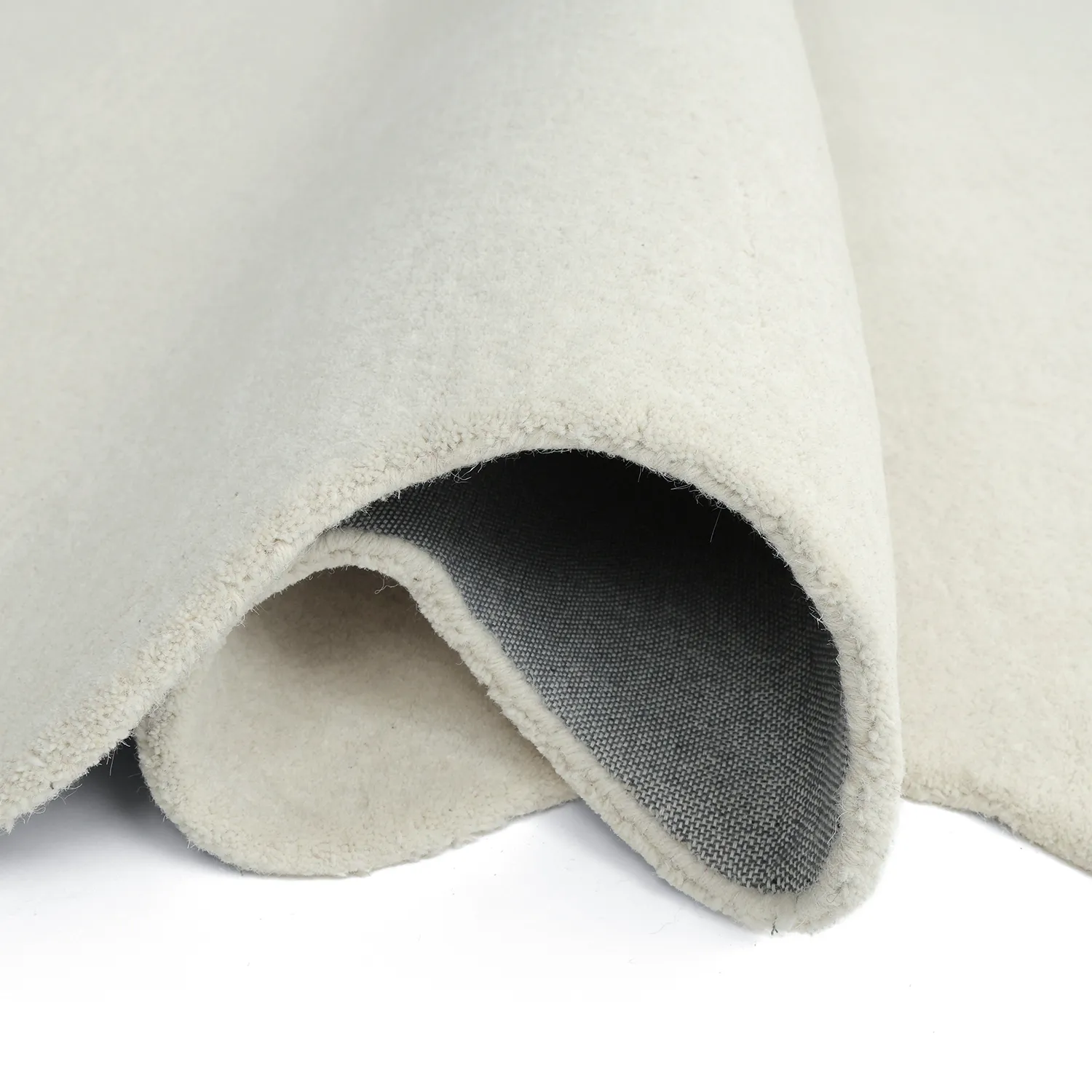 Hullámos gyapjúszőnyeg - Diu Hand Tufted Wool Premium (fehér)