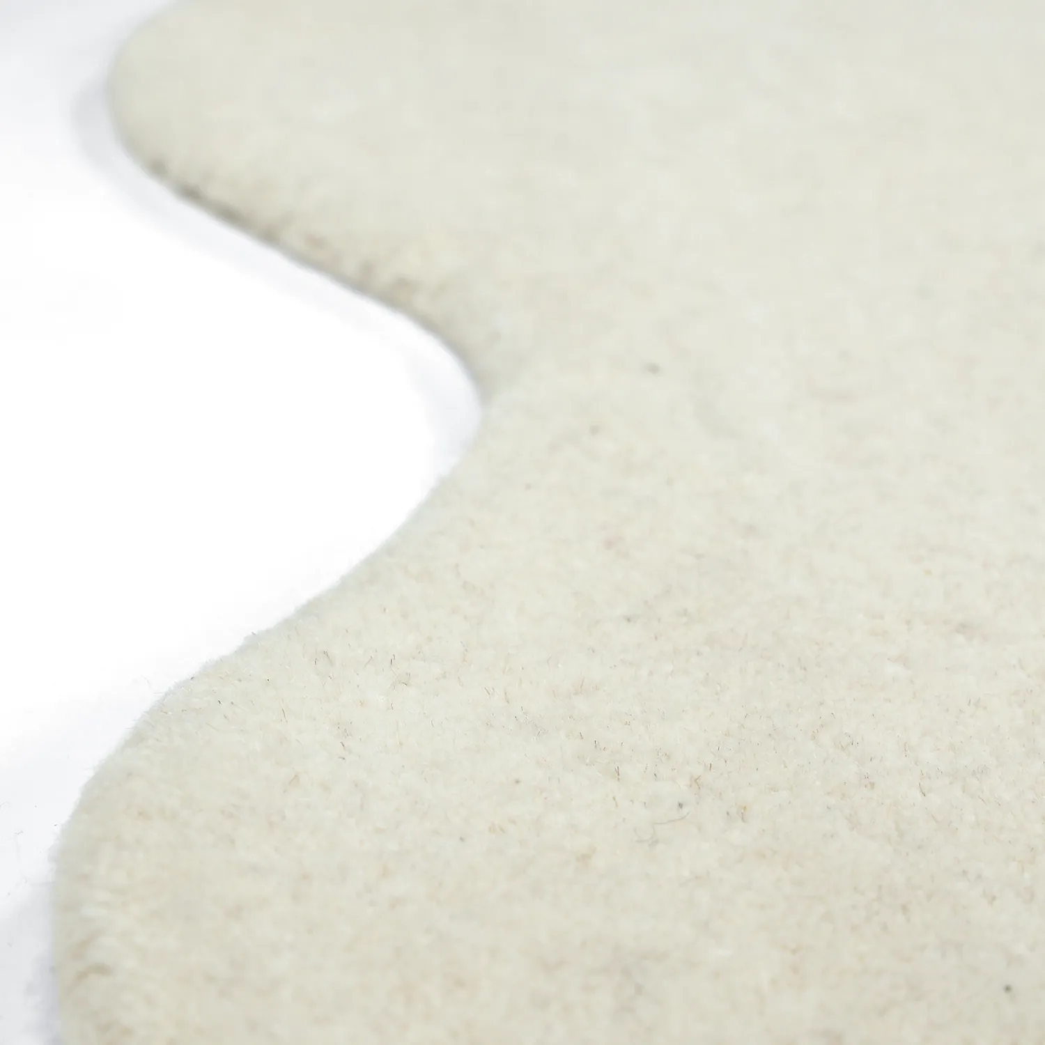 Hullámos gyapjúszőnyeg - Diu Hand Tufted Wool Premium (fehér)