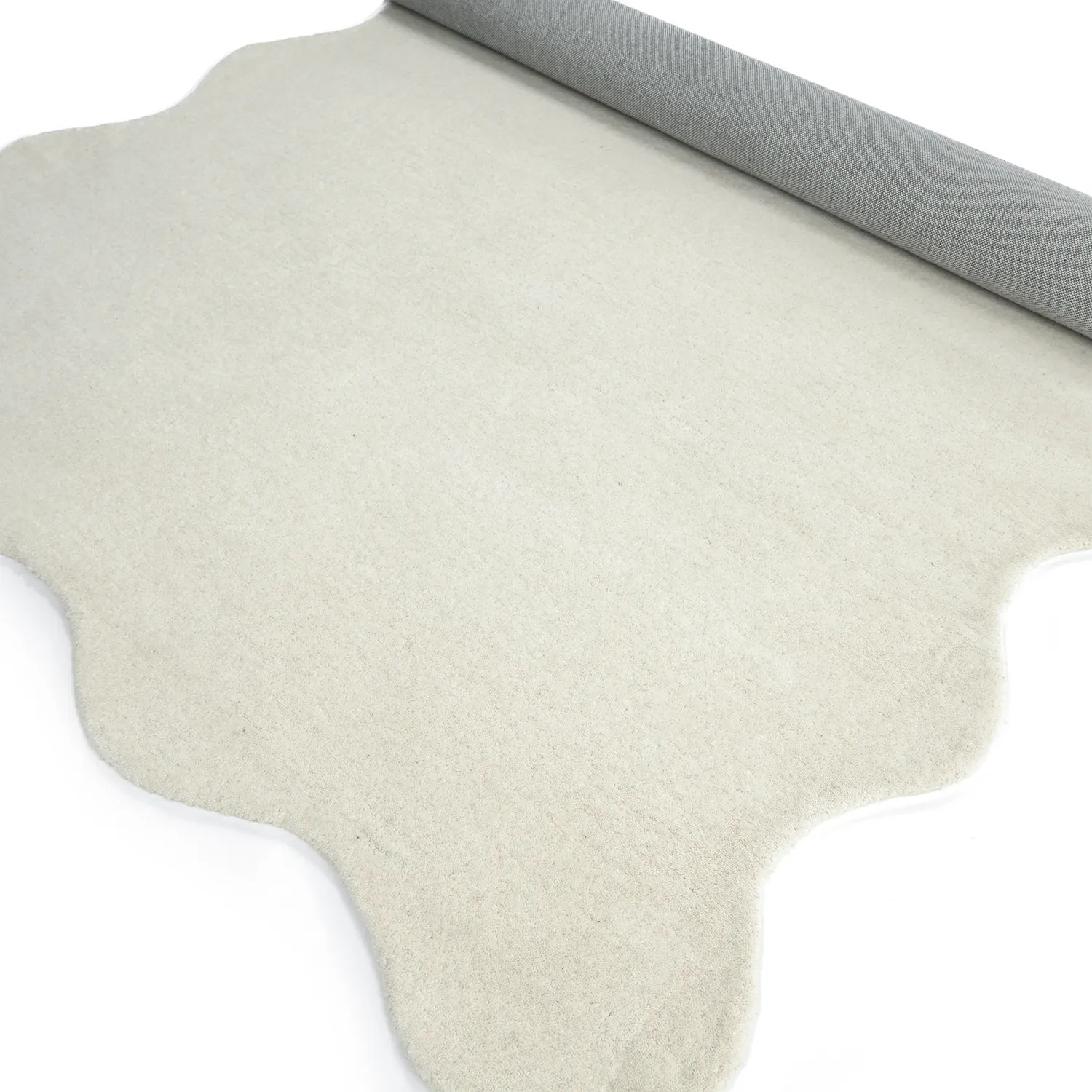 Hullámos gyapjúszőnyeg - Diu Hand Tufted Wool Premium (fehér)