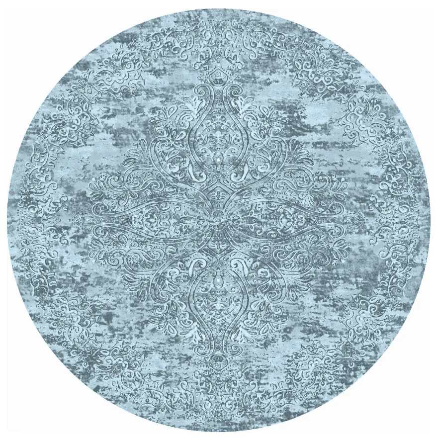 Kerek szőnyeg - Valenza (kék)