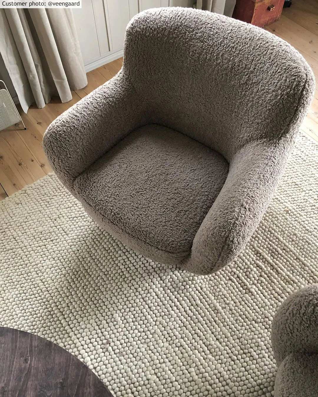 Gyapjúszőnyeg - Avafors Wool Bubble (bézs)