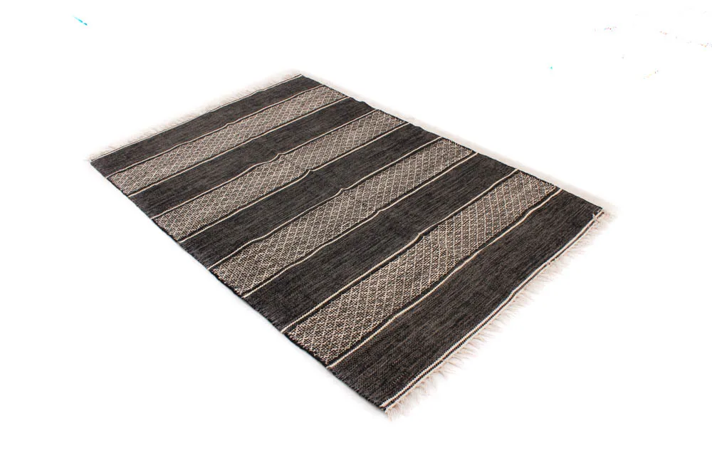 Rongyszőnyeg - Visby (fekete)