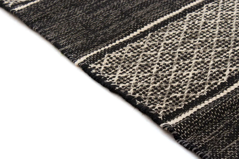 Rongyszőnyeg - Visby (fekete)