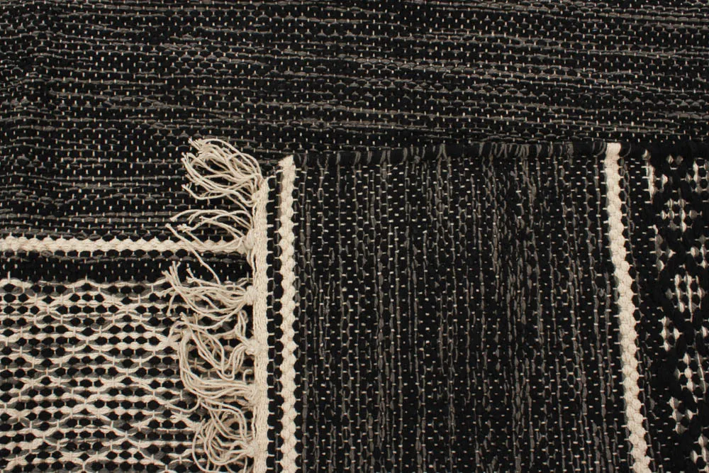 Rongyszőnyeg - Visby (fekete)