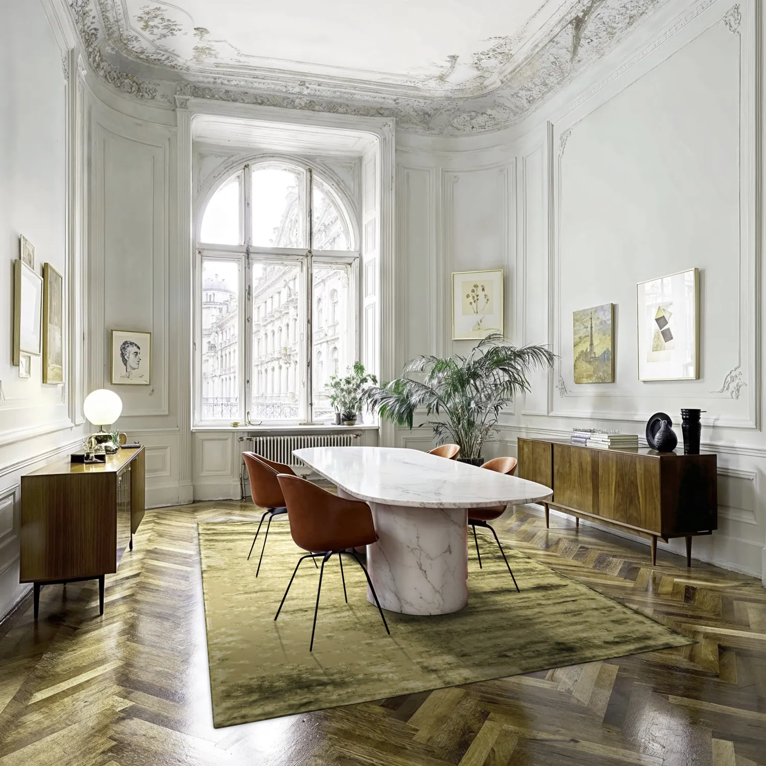 Viskóz szőnyeg - Jodhpur Special Luxury Edition (olíva zöld)