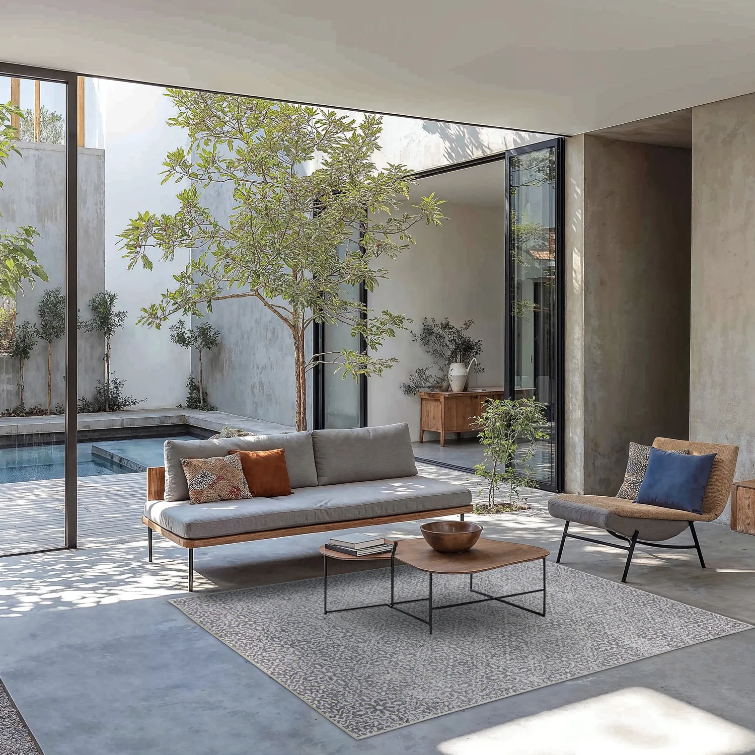 Beltéri és kültéri szőnyeg - Alesund (szürke)