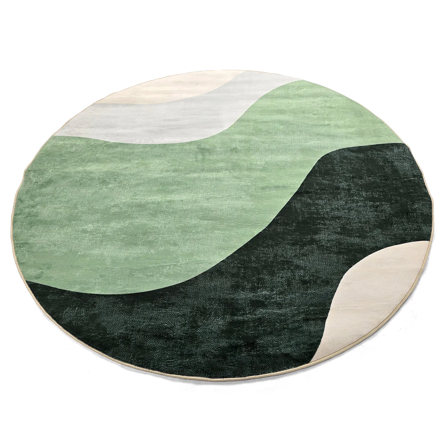 Kerek szőnyeg - Barcelona (zöld)