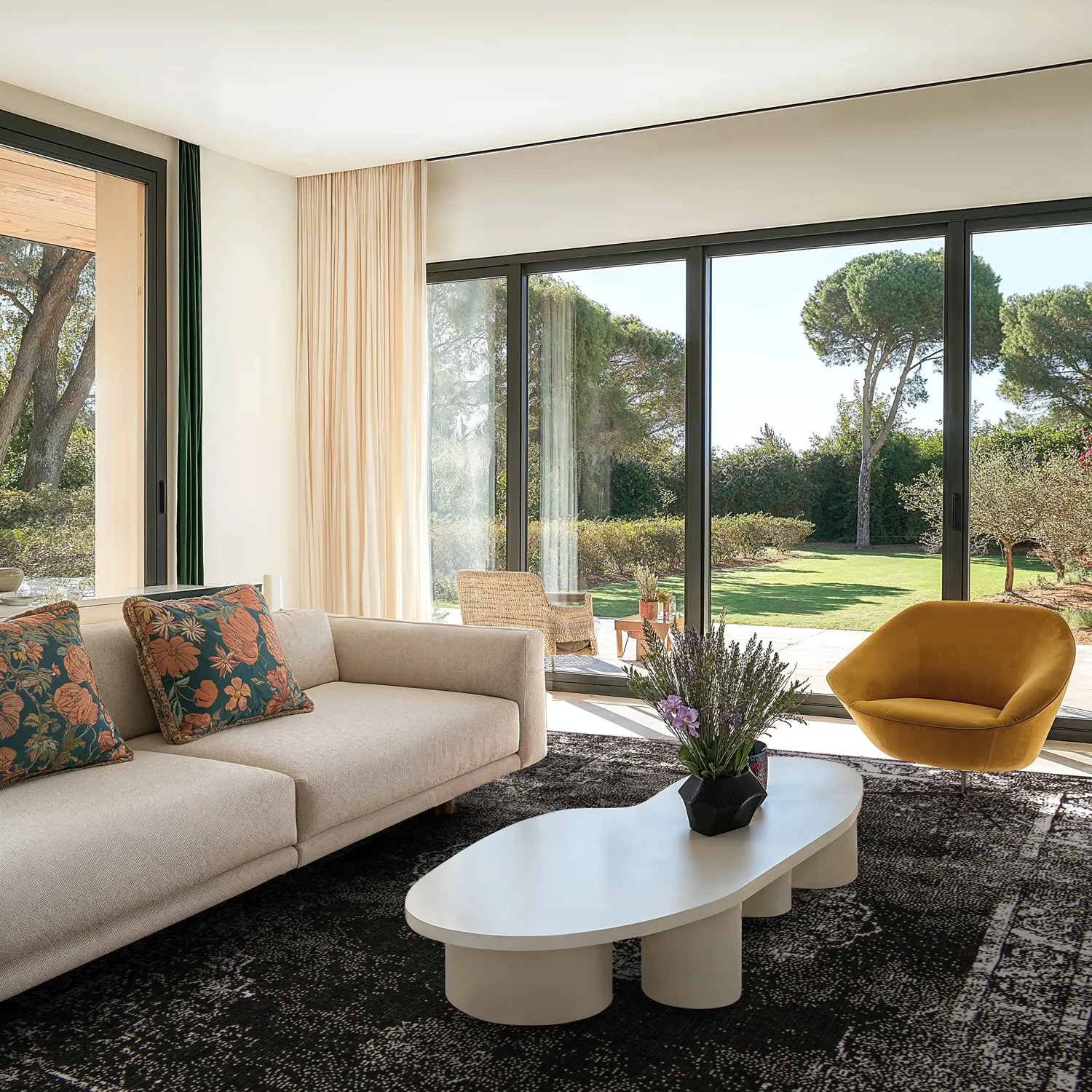 Beltéri és kültéri szőnyeg - Brussels Weave (fekete)