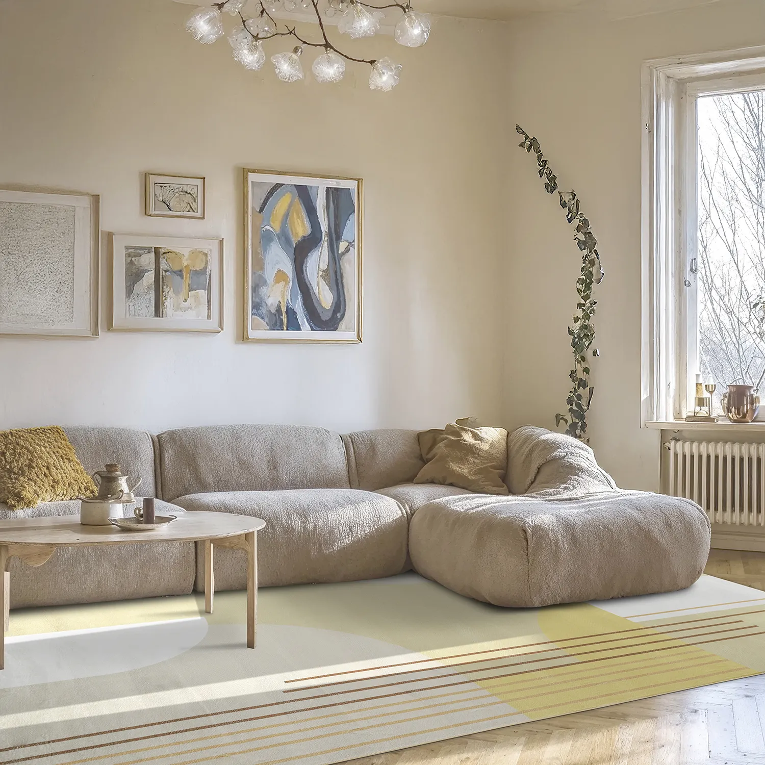 Wilton szőnyeg - Delft (bézs/multi)