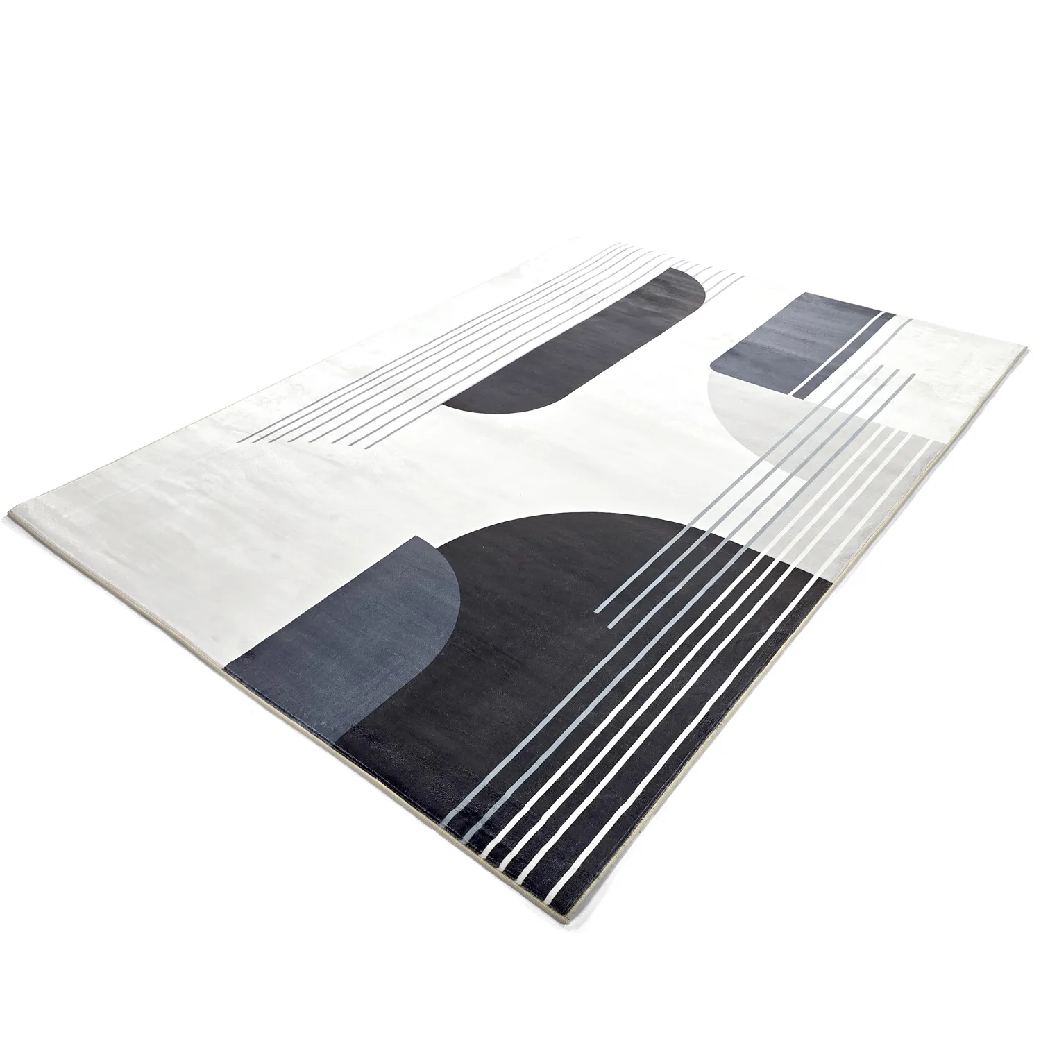 Wilton szőnyeg - Delft (fehér/szürke/fekete)