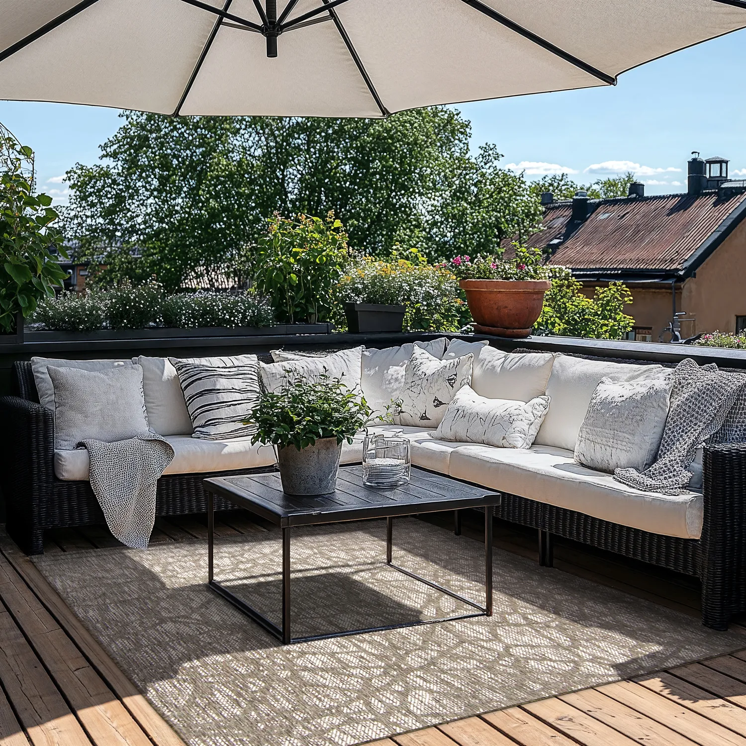 Beltéri és kültéri szőnyeg - Brussels Diamond (szürke)