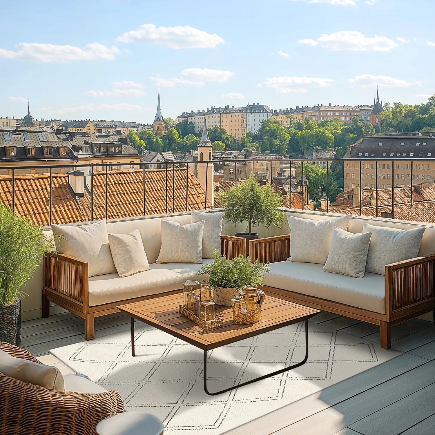 Beltéri és kültéri szőnyeg - Brussels Diamond (fehér)