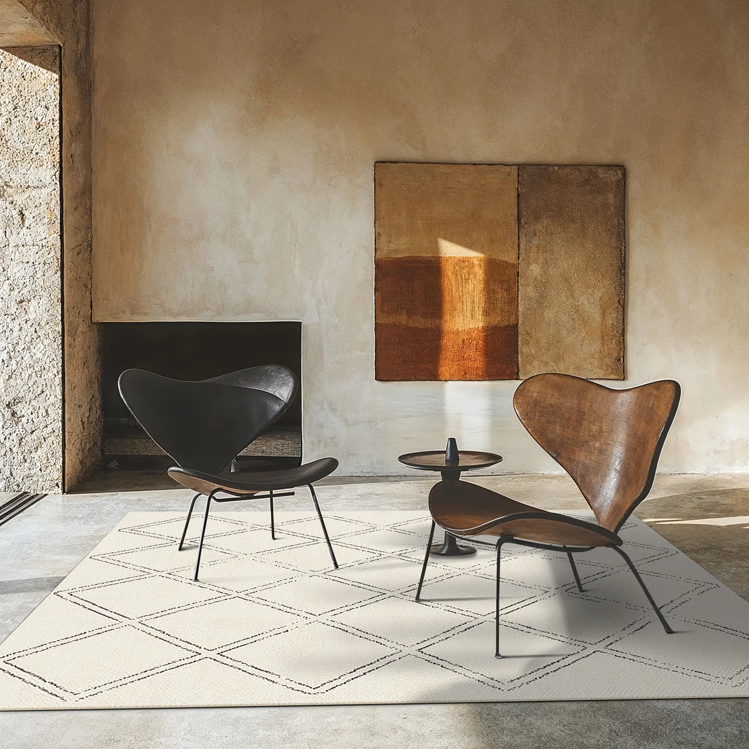 Beltéri és kültéri szőnyeg - Brussels Diamond (fehér)