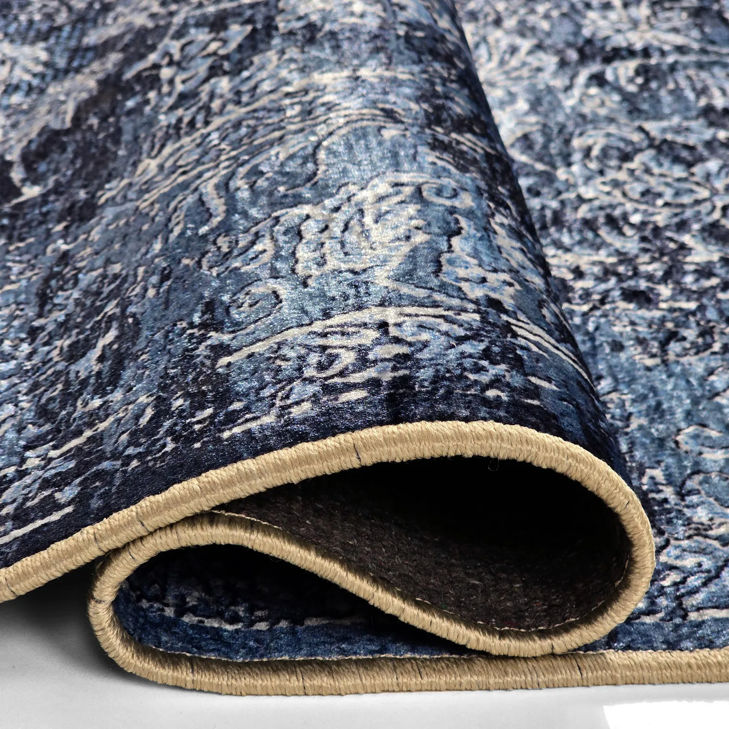 Wilton szőnyeg - Flowers (kék)