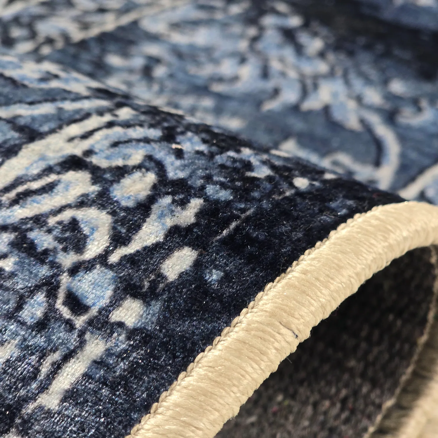 Wilton szőnyeg - Flowers (kék)