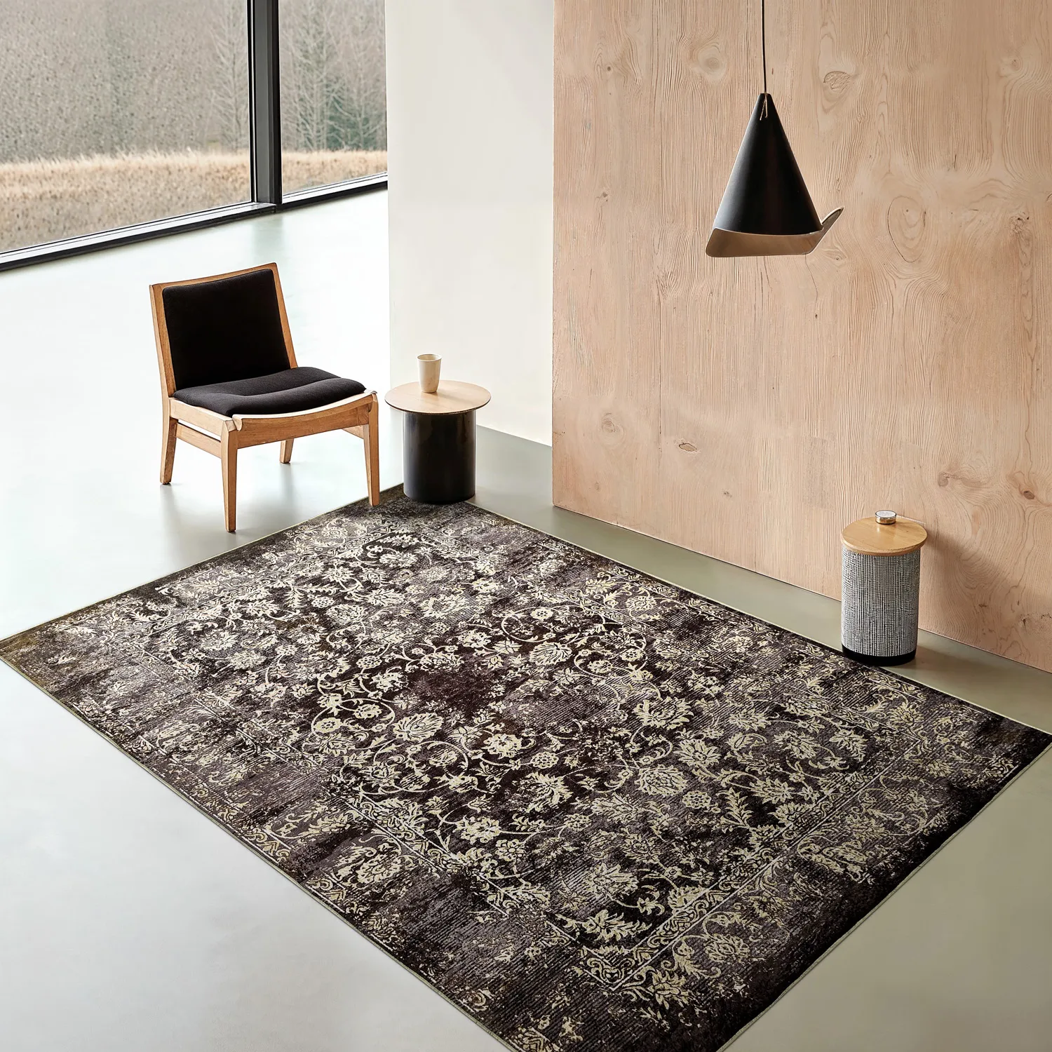 Wilton szőnyeg - Flowers (barna)