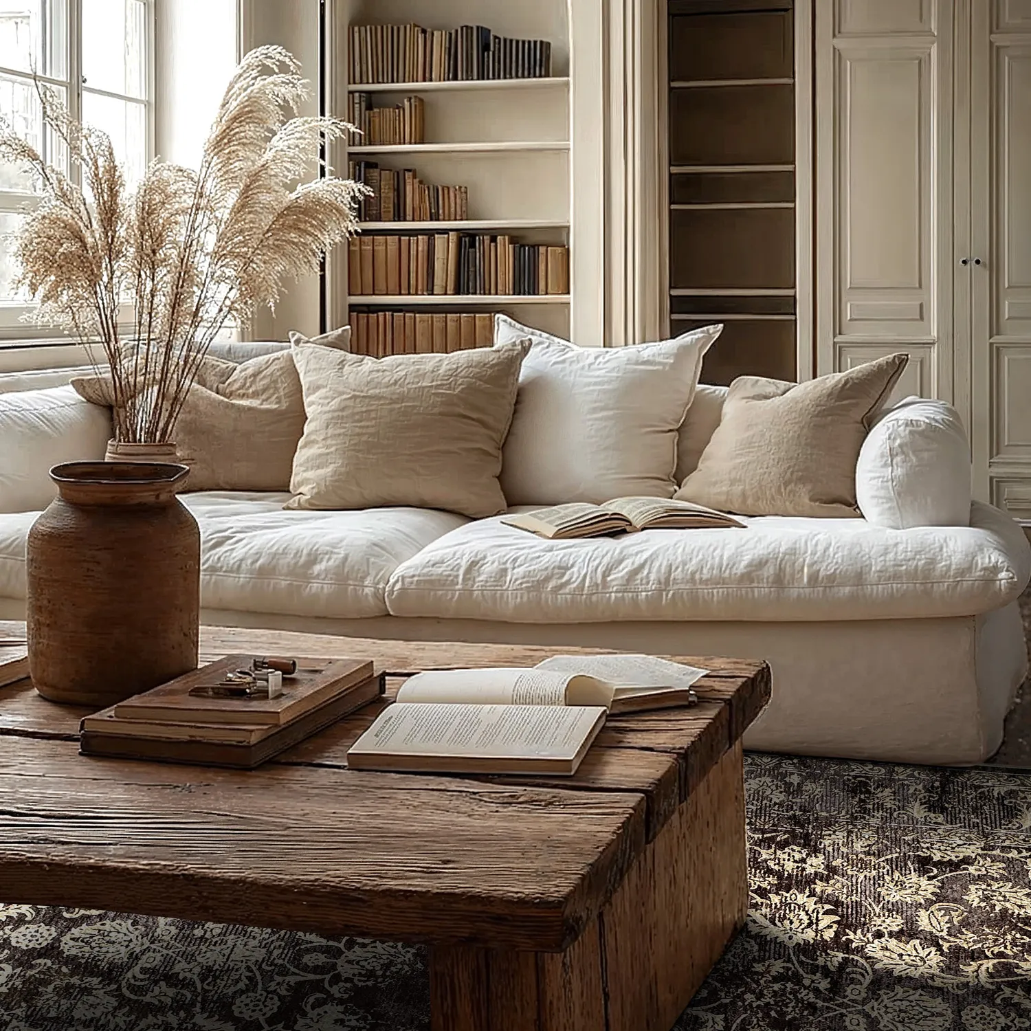 Wilton szőnyeg - Flowers (barna)