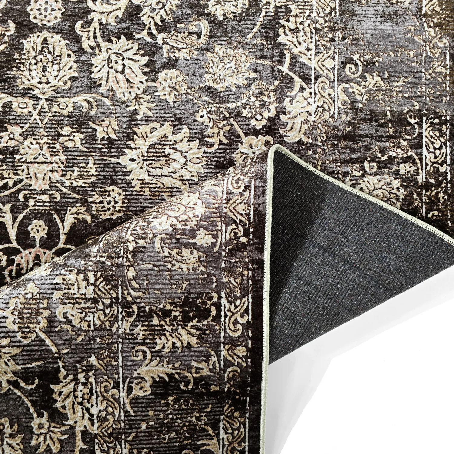 Wilton szőnyeg - Flowers (barna)