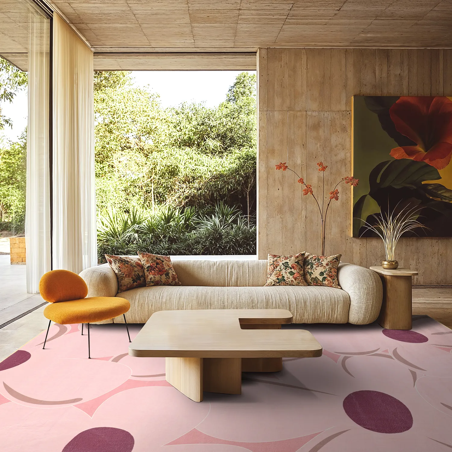 Wilton szőnyeg - Honfleur (rózsaszín/multi)