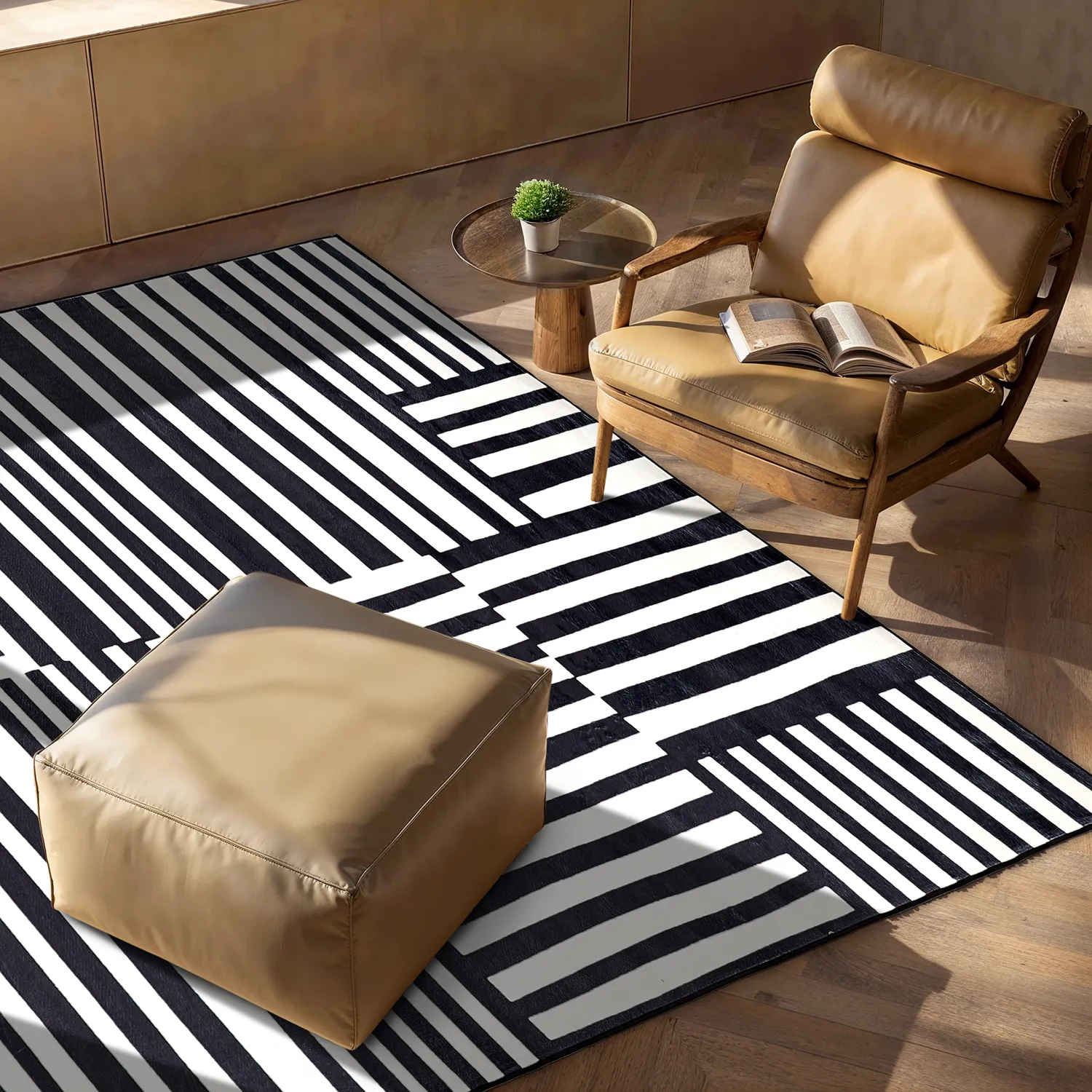 Wilton szőnyeg - Joma (fekete/fehér)