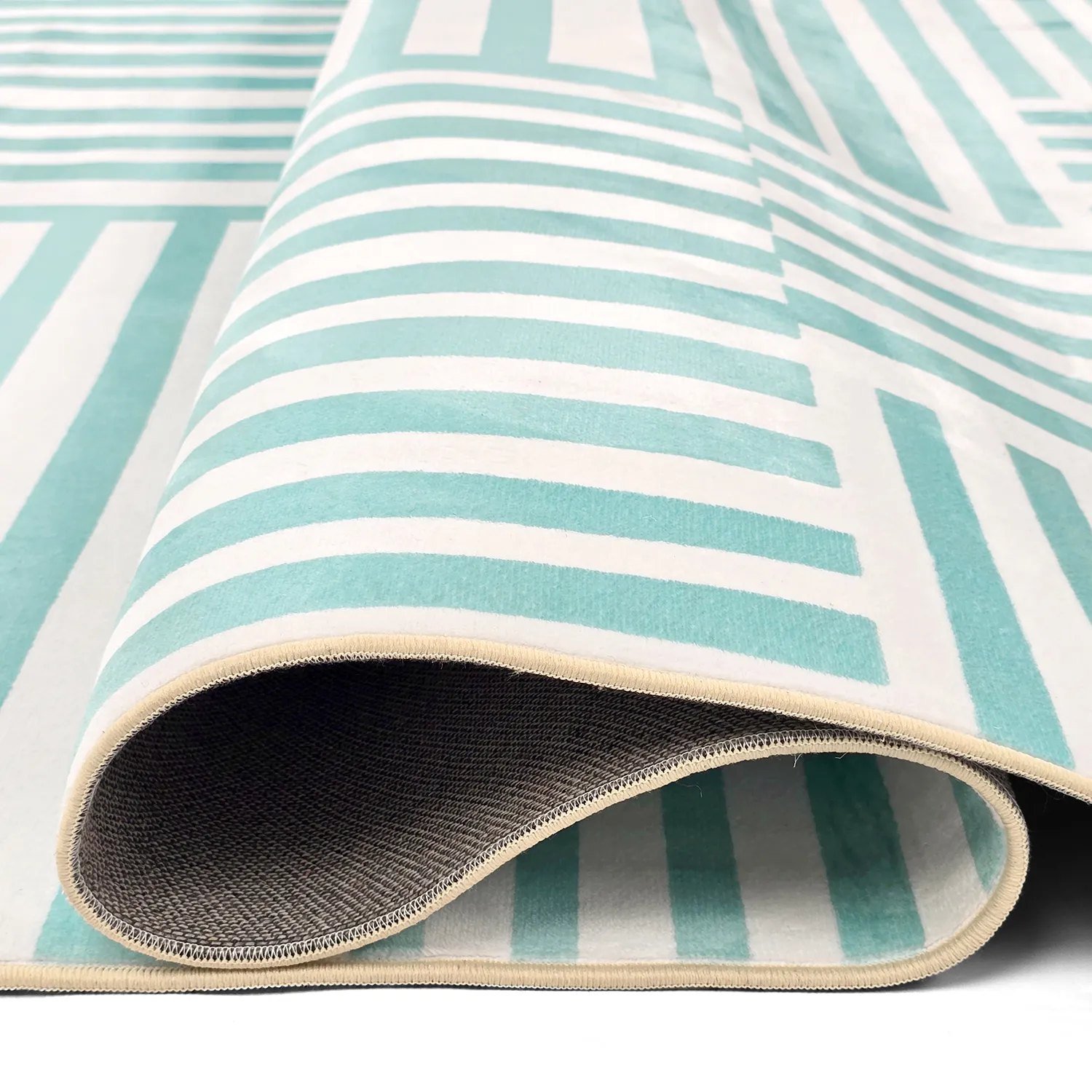 Wilton szőnyeg - Joma (türkiz/fehér)