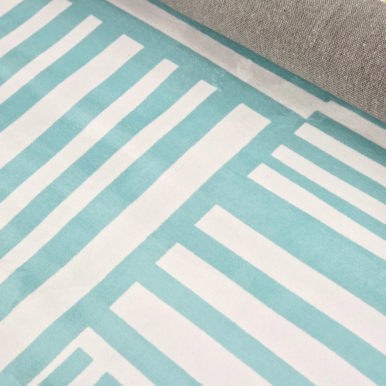 Wilton szőnyeg - Joma (türkiz/fehér)