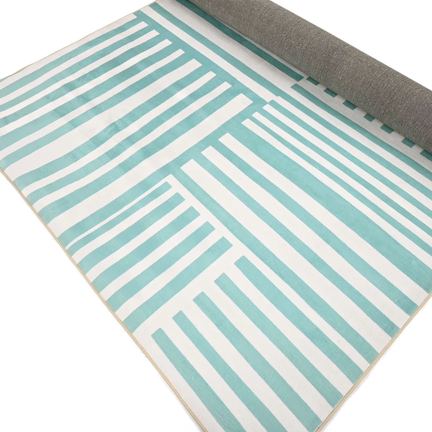 Wilton szőnyeg - Joma (türkiz/fehér)
