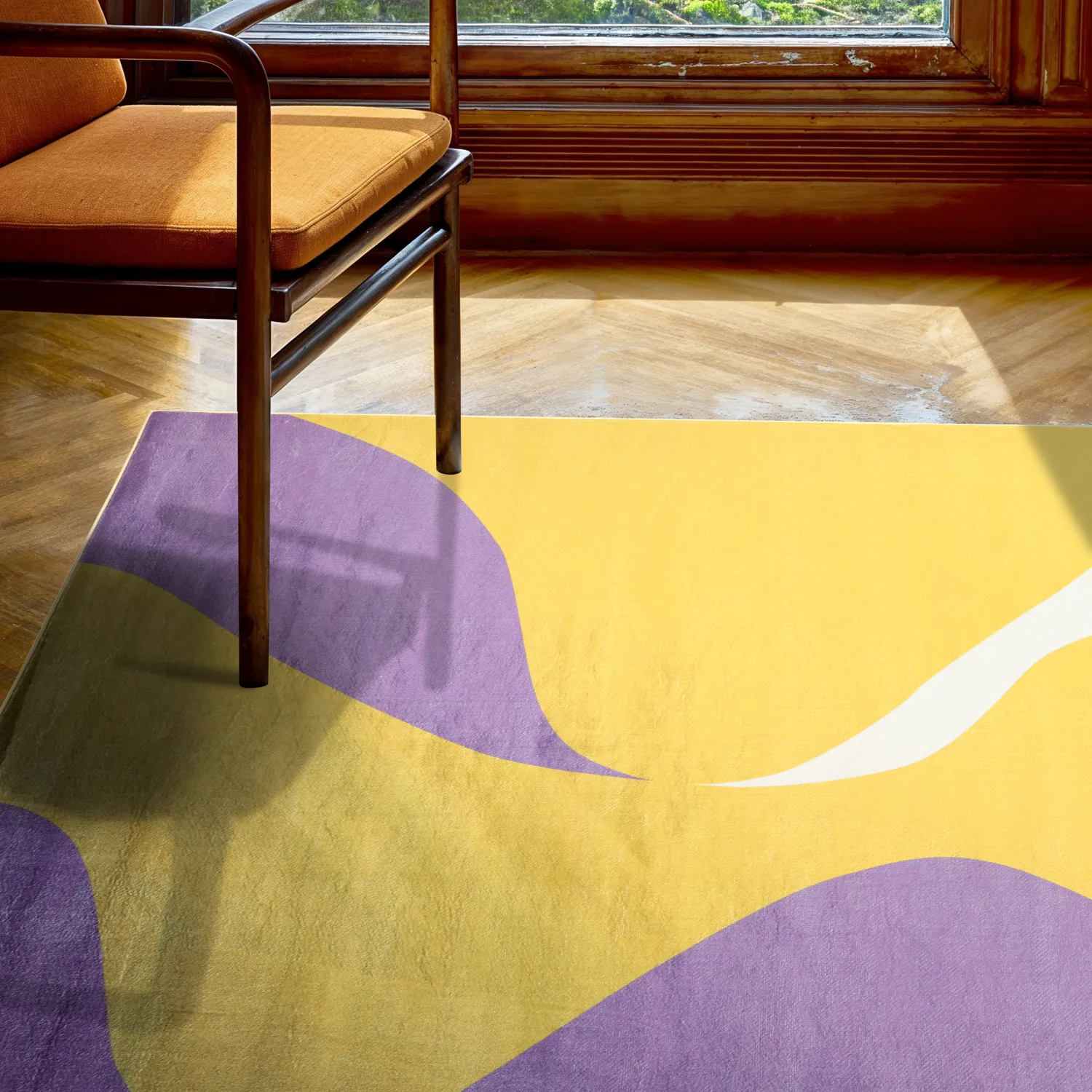 Wilton szőnyeg - Leiden (sárga/lila)