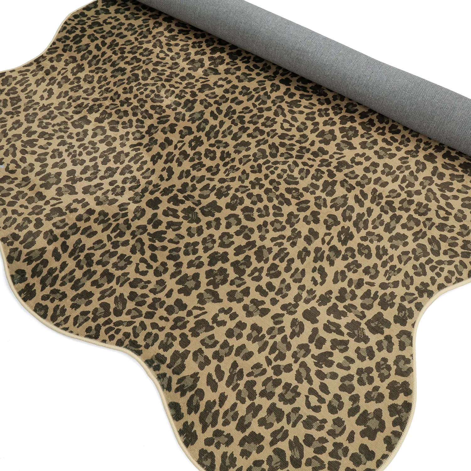 Hullámos Wilton szőnyeg - Leopard (barna)