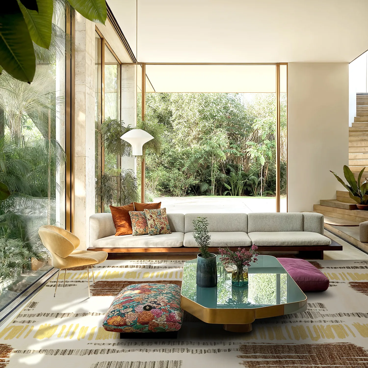 Wilton szőnyeg - Lucerne (barna/multi)