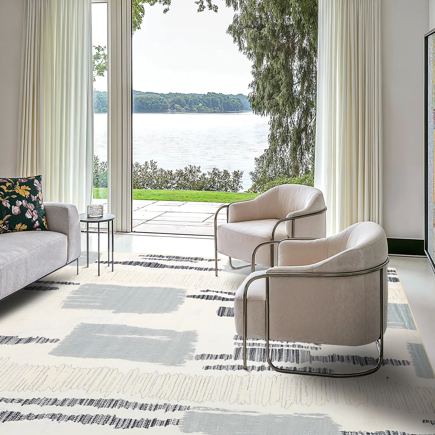 Wilton szőnyeg - Lucerne (szürke/multi)