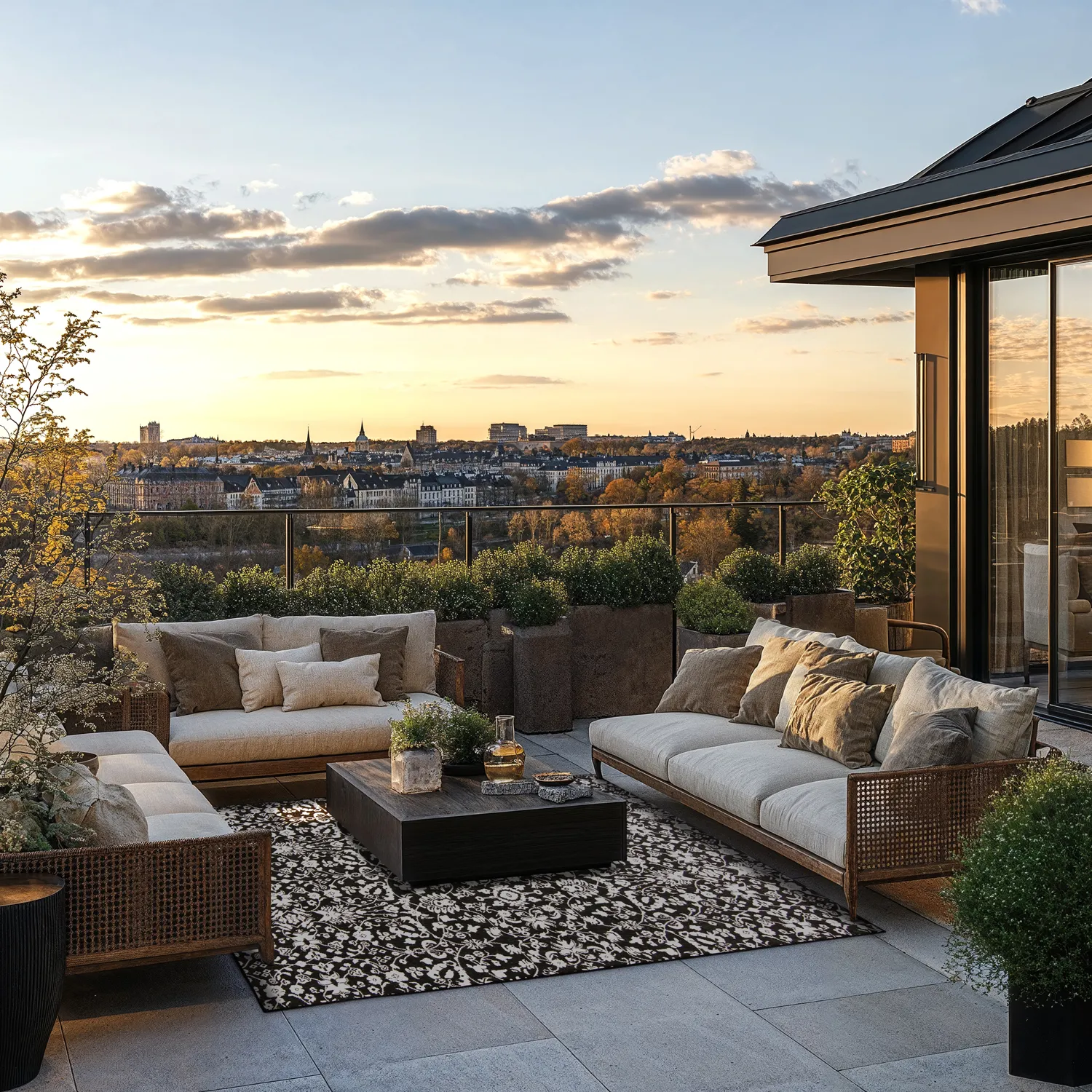 Beltéri és kültéri szőnyeg - Brussels Ocean (fekete)