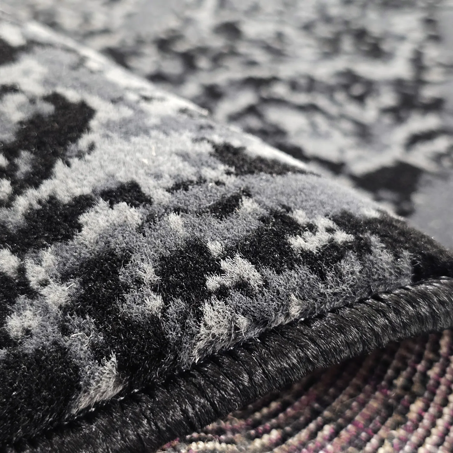 Kerek szőnyeg - Peking (fekete)