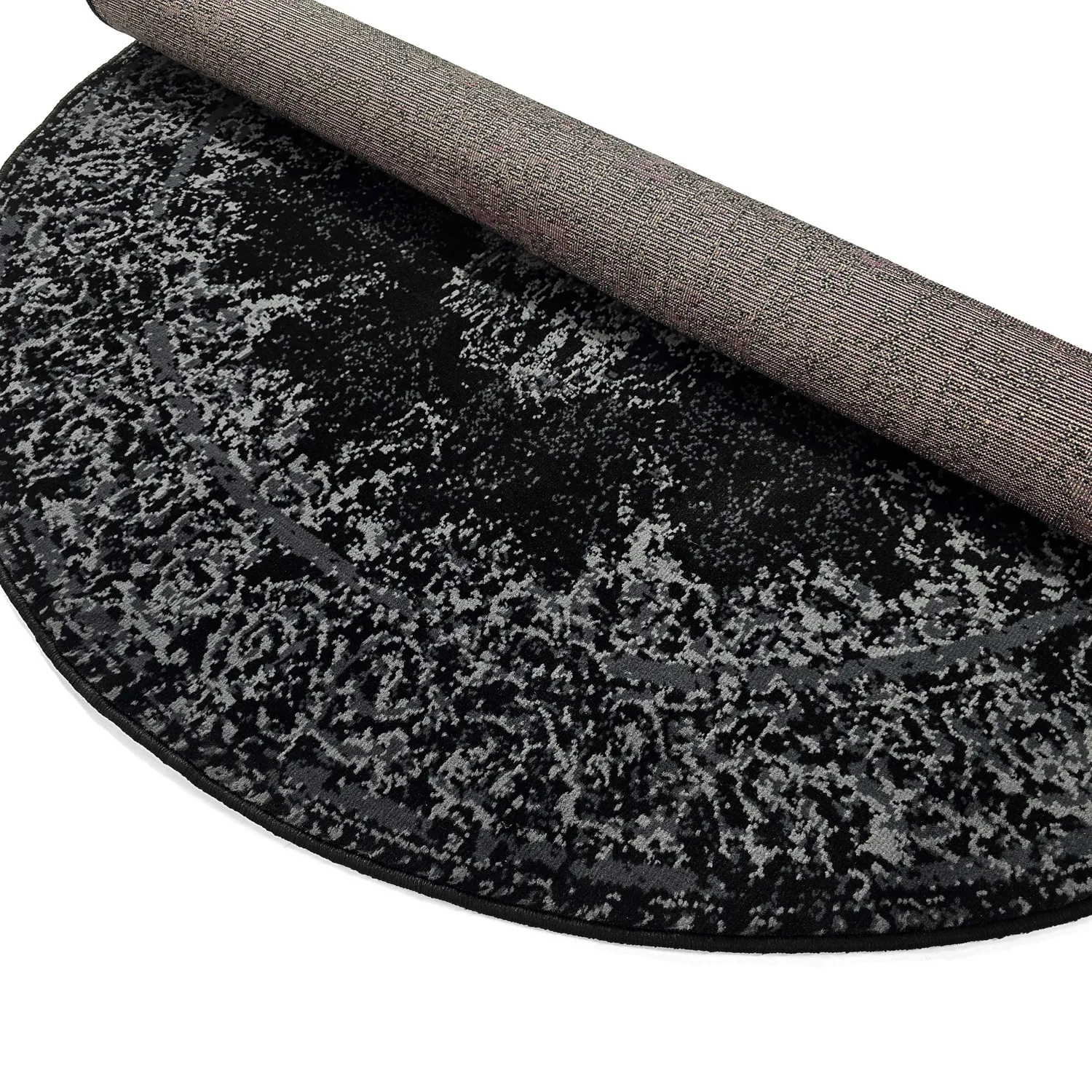 Kerek szőnyeg - Peking (fekete)