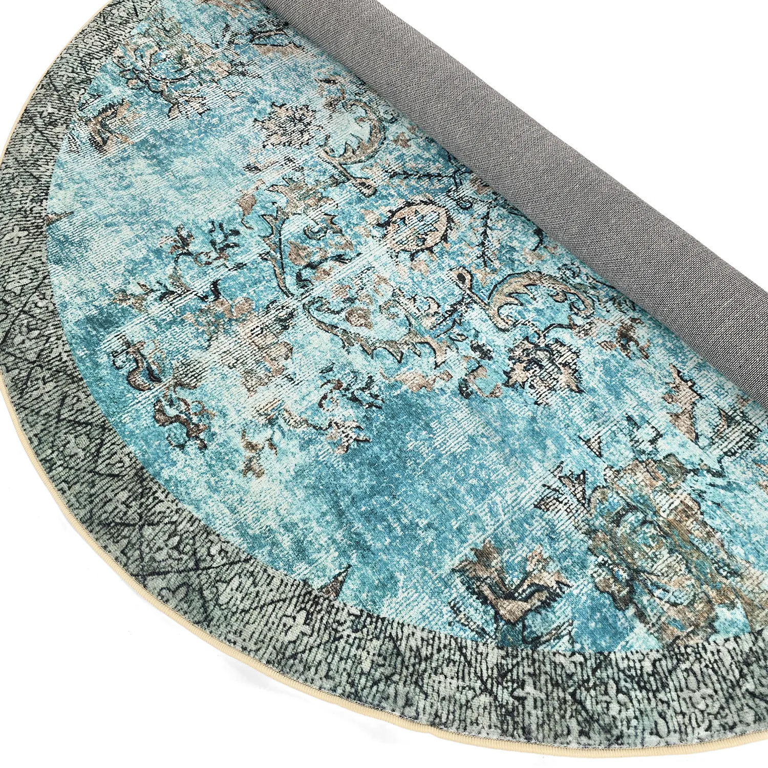 Kerek szőnyeg - Rosalie (kék)