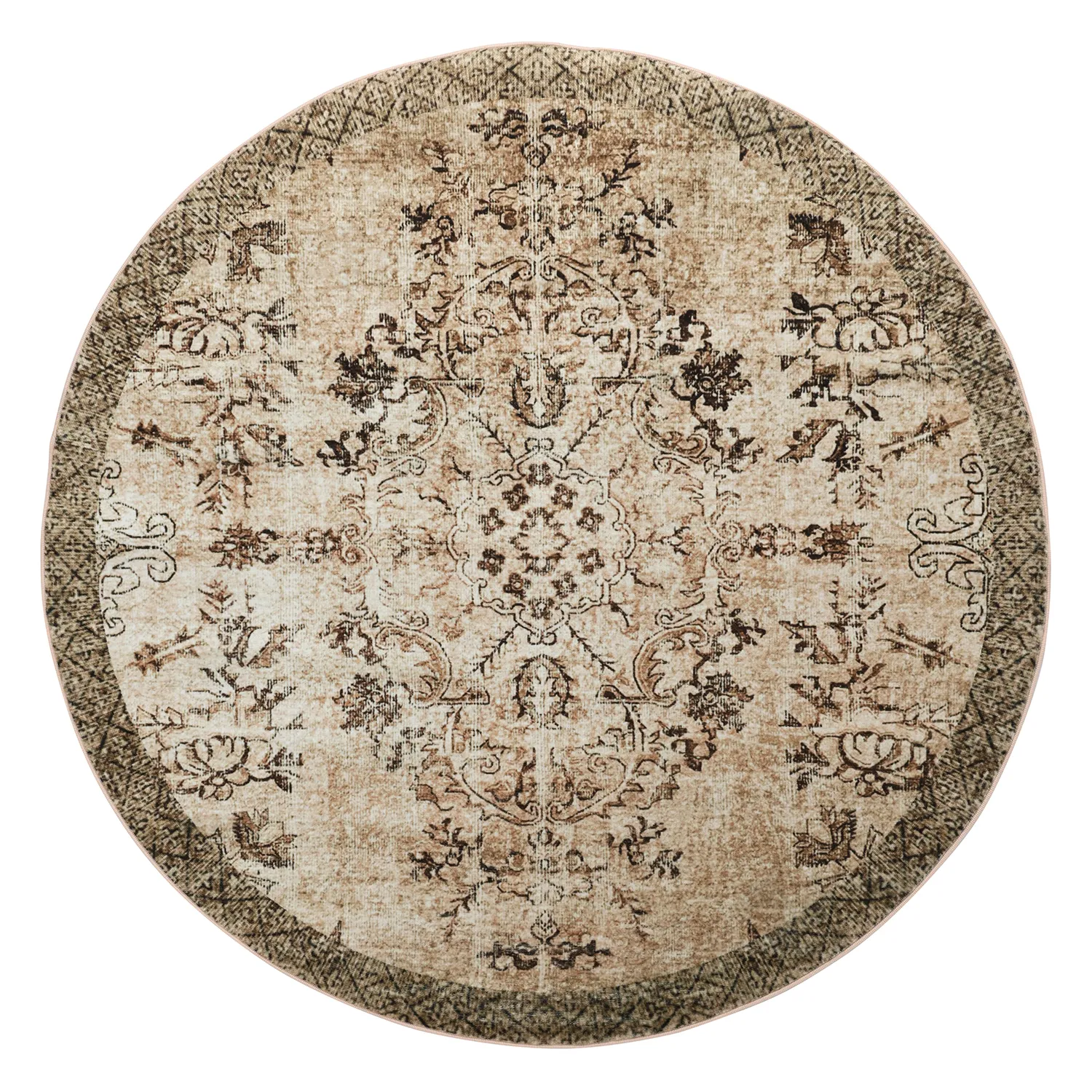 Kerek szőnyeg - Rosalie (barna)