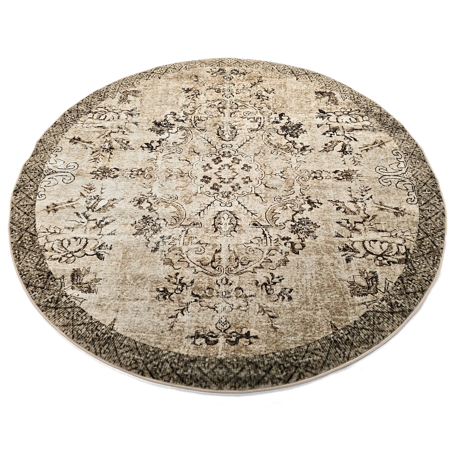 Kerek szőnyeg - Rosalie (barna)