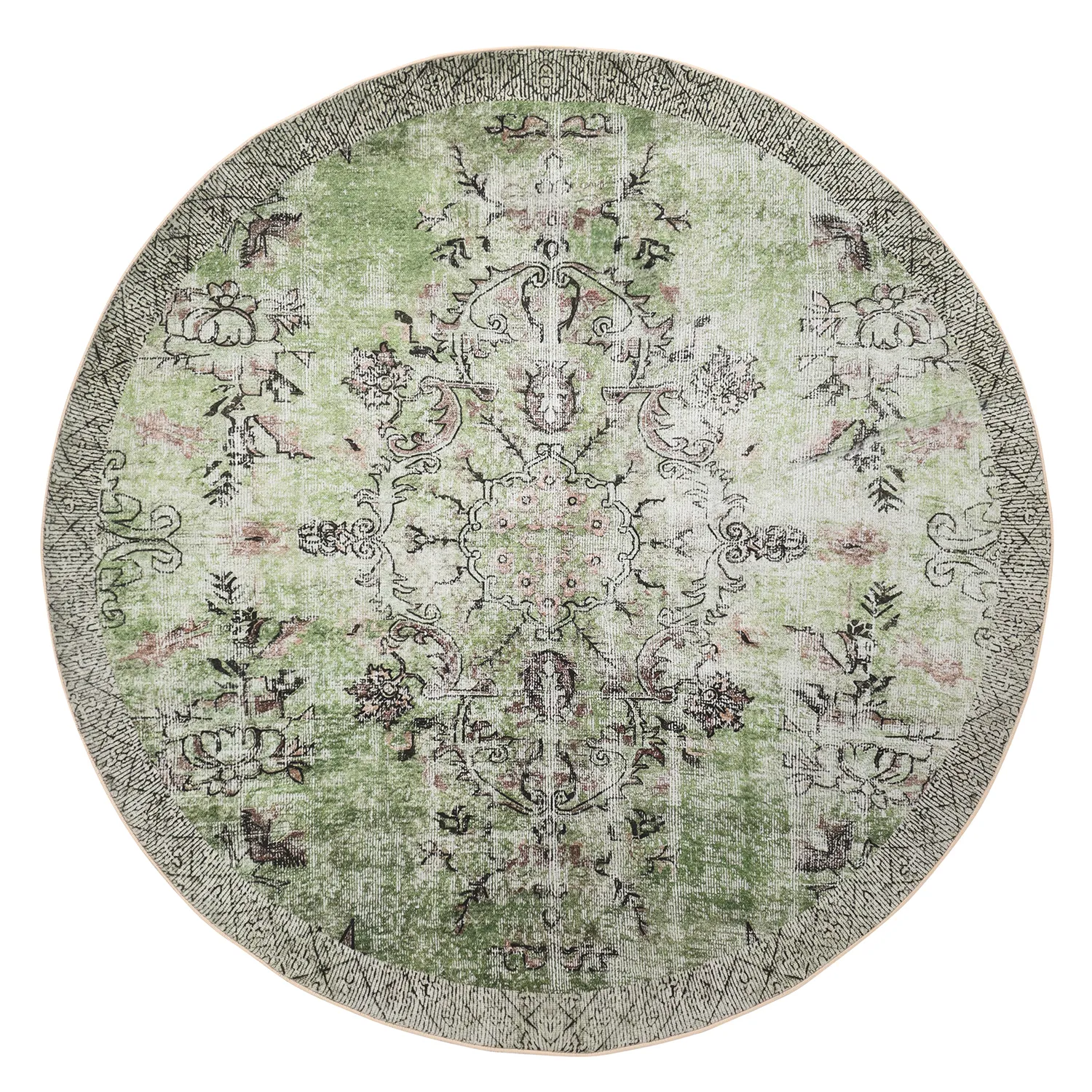 Kerek szőnyeg - Rosalie (zöld)
