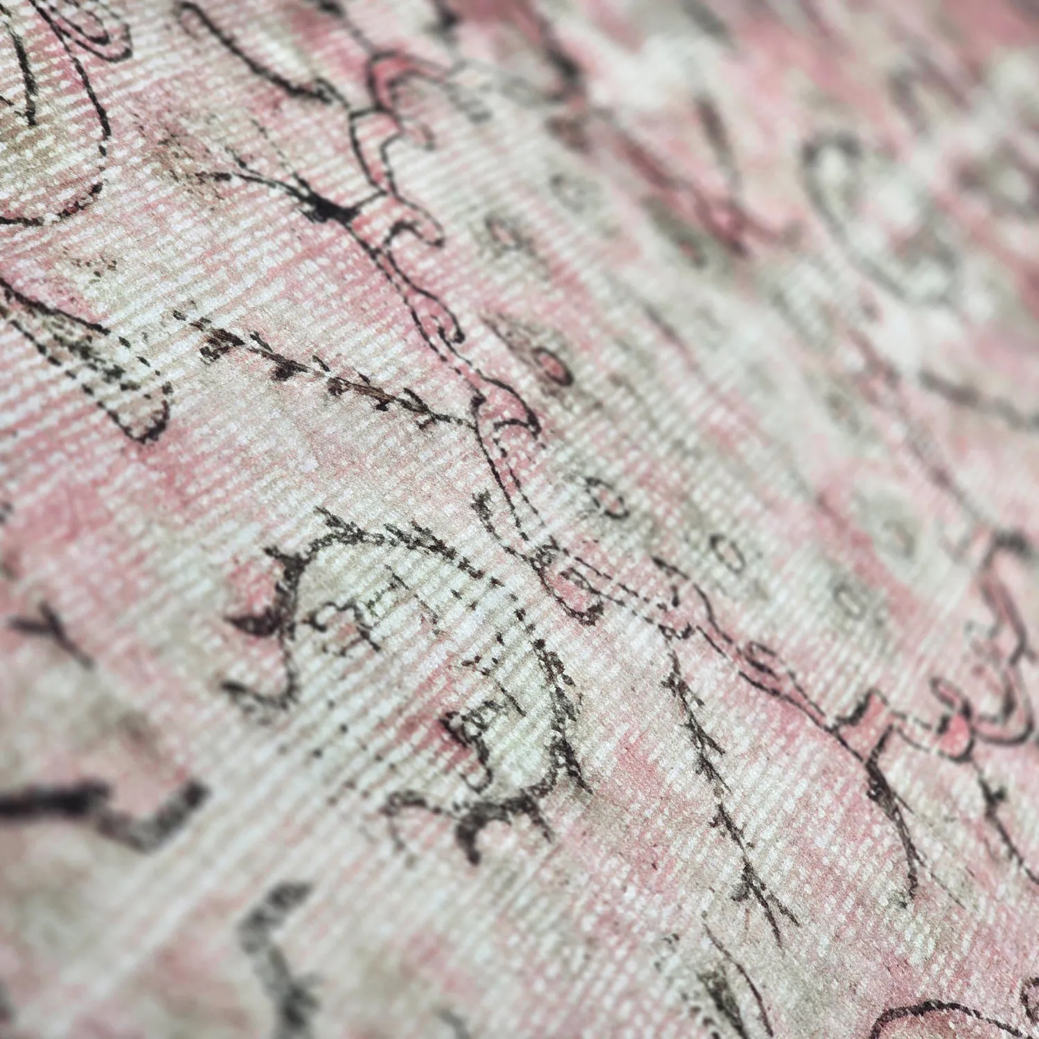 Kerek szőnyeg - Rosalie (rózsaszín)