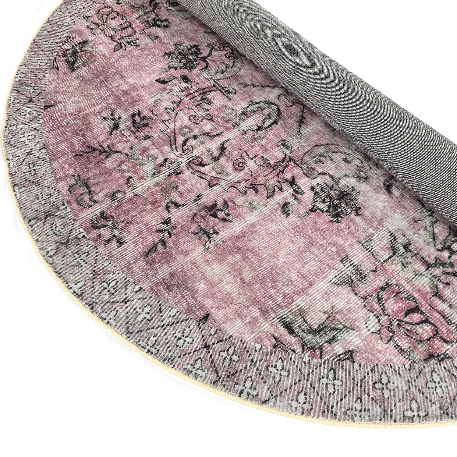 Kerek szőnyeg - Rosalie (rózsaszín)