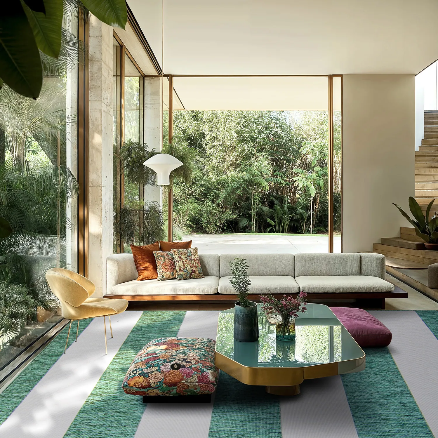 Beltéri és kültéri szőnyeg - Santana (zöld)