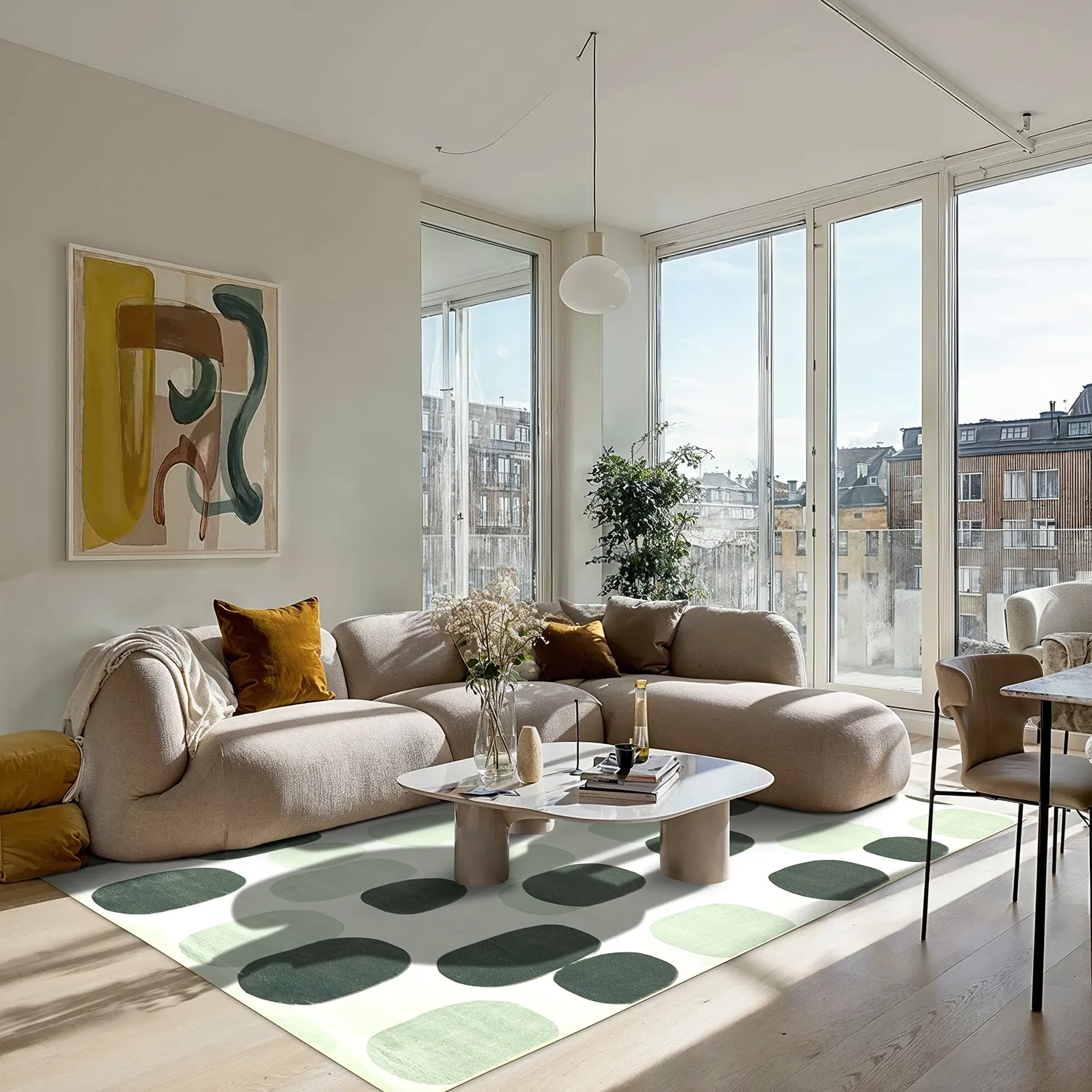 Wilton szőnyeg - Sapa (zöld/szürke)